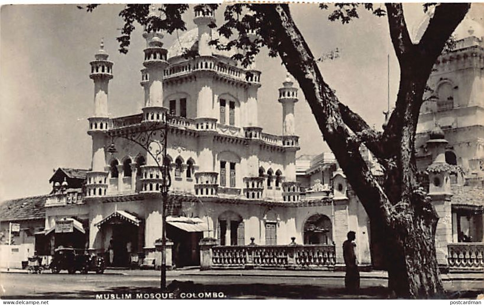 Sril Lanka - COLOMBO - Muslim Mosque - REAL PHOTO Geo. A. Koch - Publ. Thomas Of Fleet St.  - Sri Lanka (Ceylon)