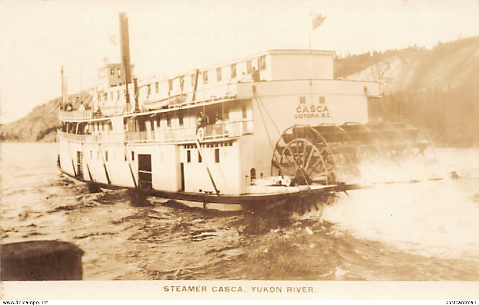 Canada - VICTORIA (BC) - Steamer Casca, Yukin River - REAL PHOTO - Publ. Unknown  - Victoria