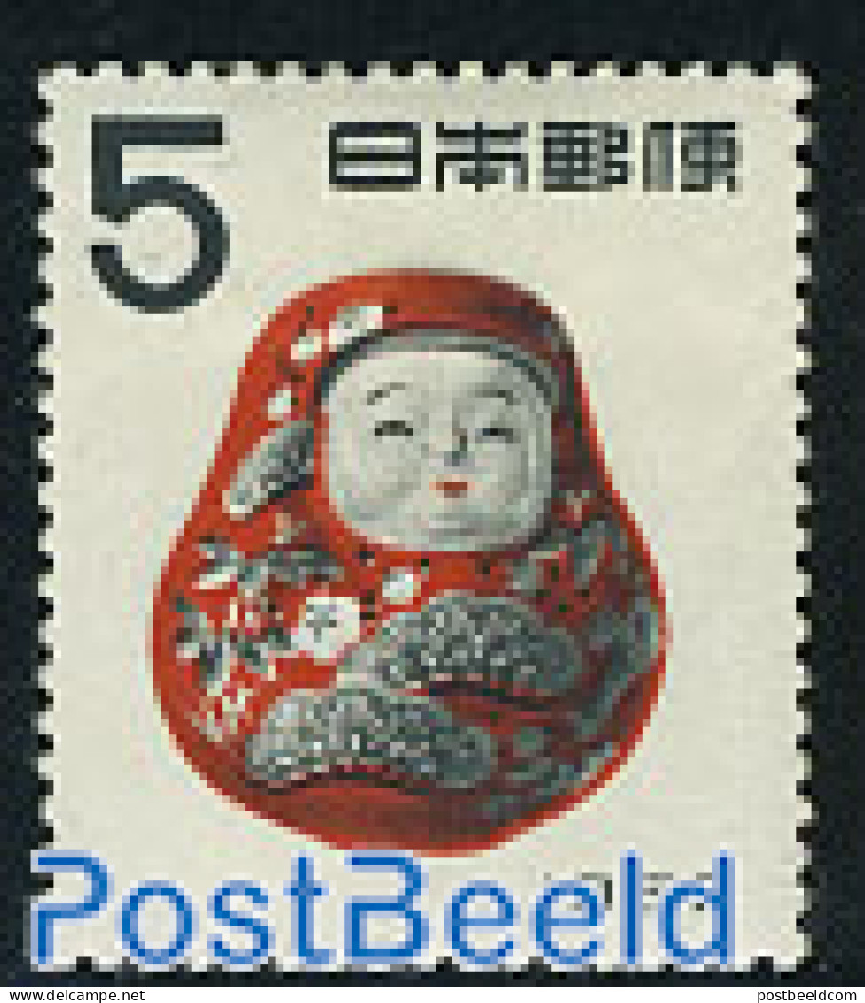 Japan 1954 New Year 1v, Mint NH, Various - New Year - Toys & Children's Games - Unused Stamps