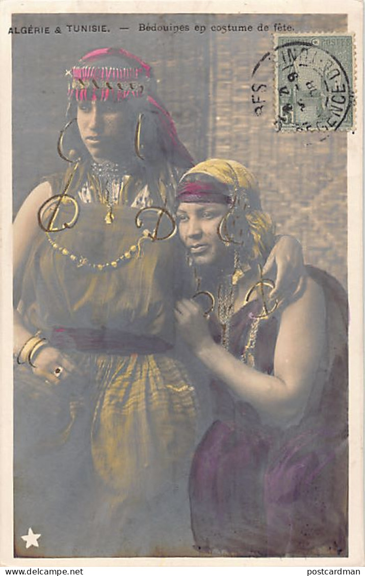 Tunisie - Bedouines En Costume De Fête - Papier Guillemot - Ed. Inconnu 1ère Série - Tunisia