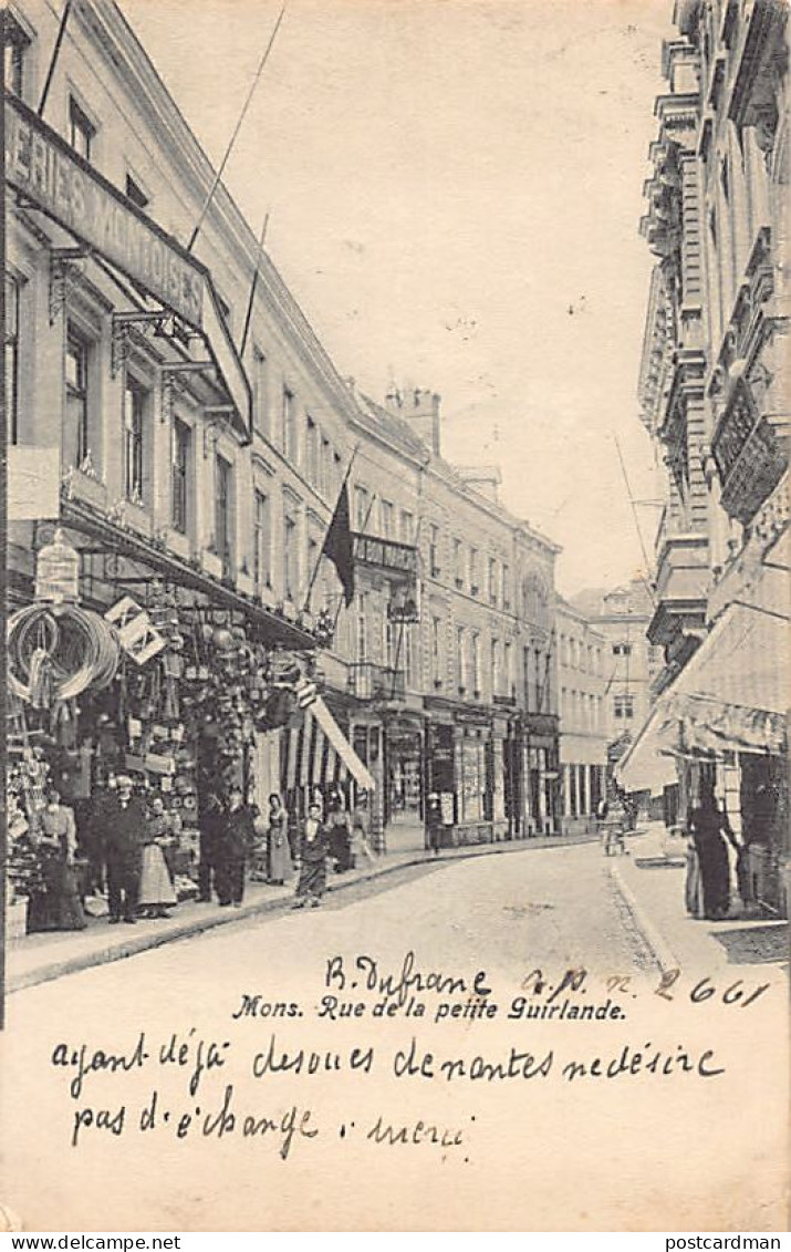 MONS (Hainaut) Rue De La Petite Guirlande - Galeries Montoises - Au Bon Marché - Mons