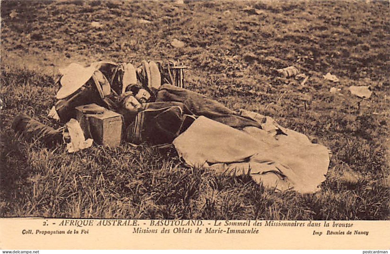 Lesotho - The Sleep Of Missionaries In The Bush - Publ. Missionary Oblates Of Mary Immaculate 2 - Lesotho