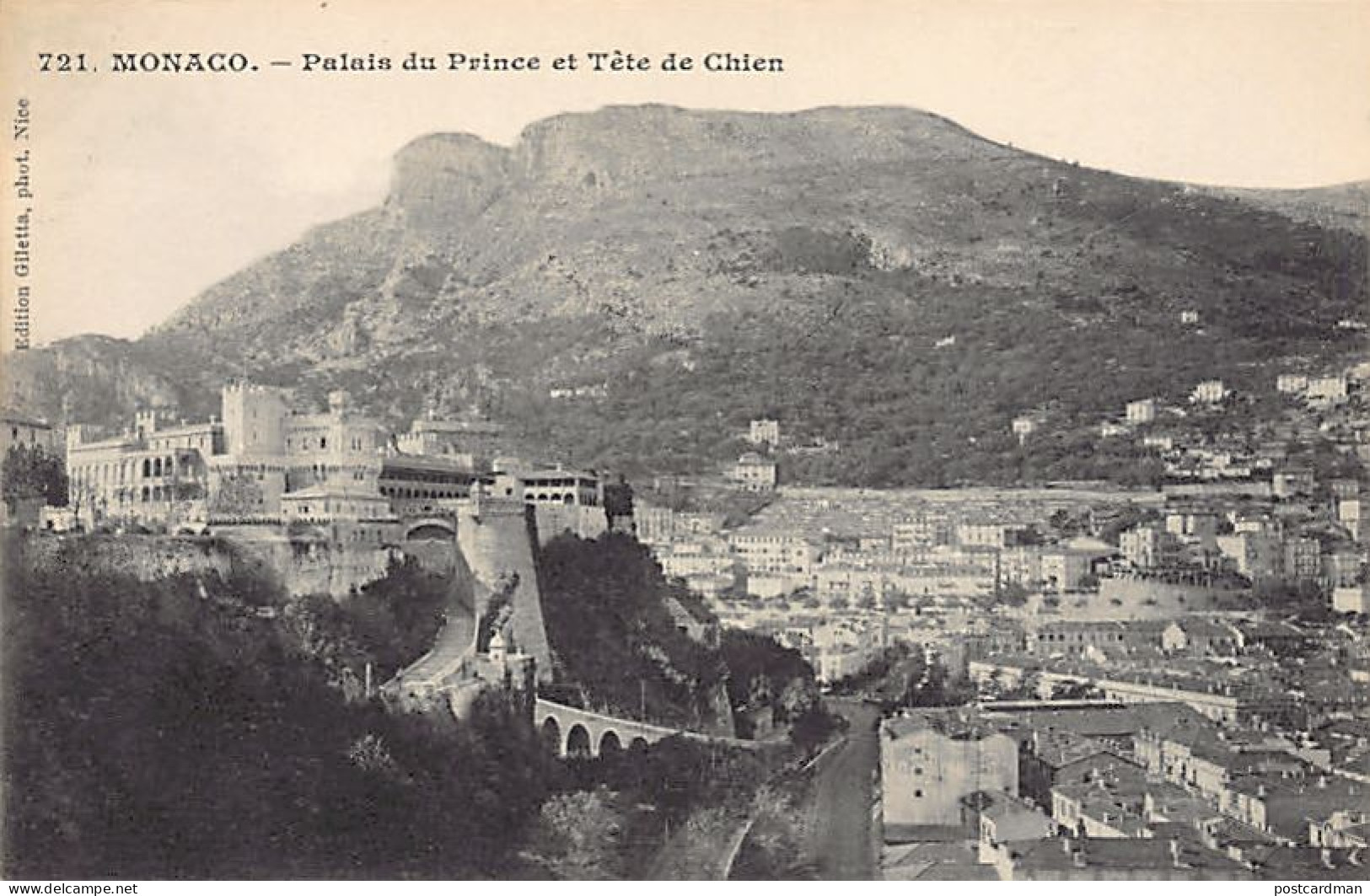 MONACO - Palais Du Prince Et Tête De Chien - Ed. Giletta 721 - Other & Unclassified