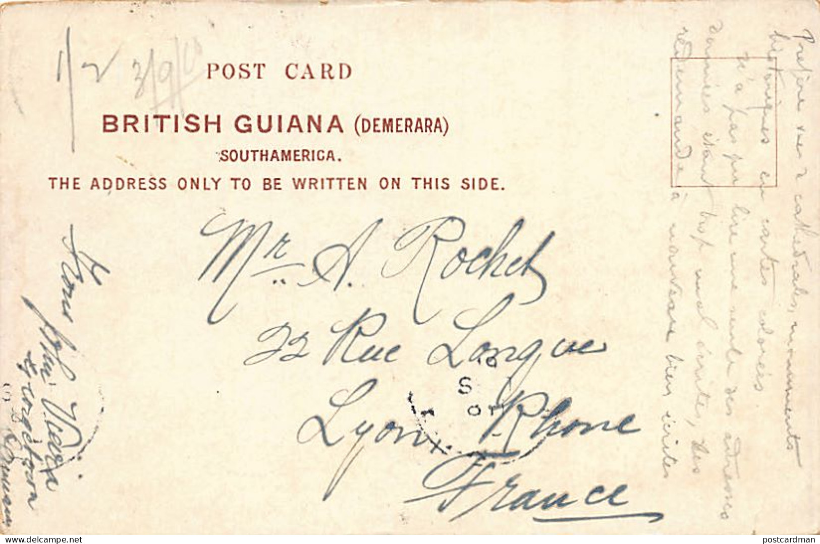 British Guiana GUYANA Indian Natives - Litho Postcard - Publ. H.K.L. Von Ziegesar. - Guyana (ex Guyana Britannica)