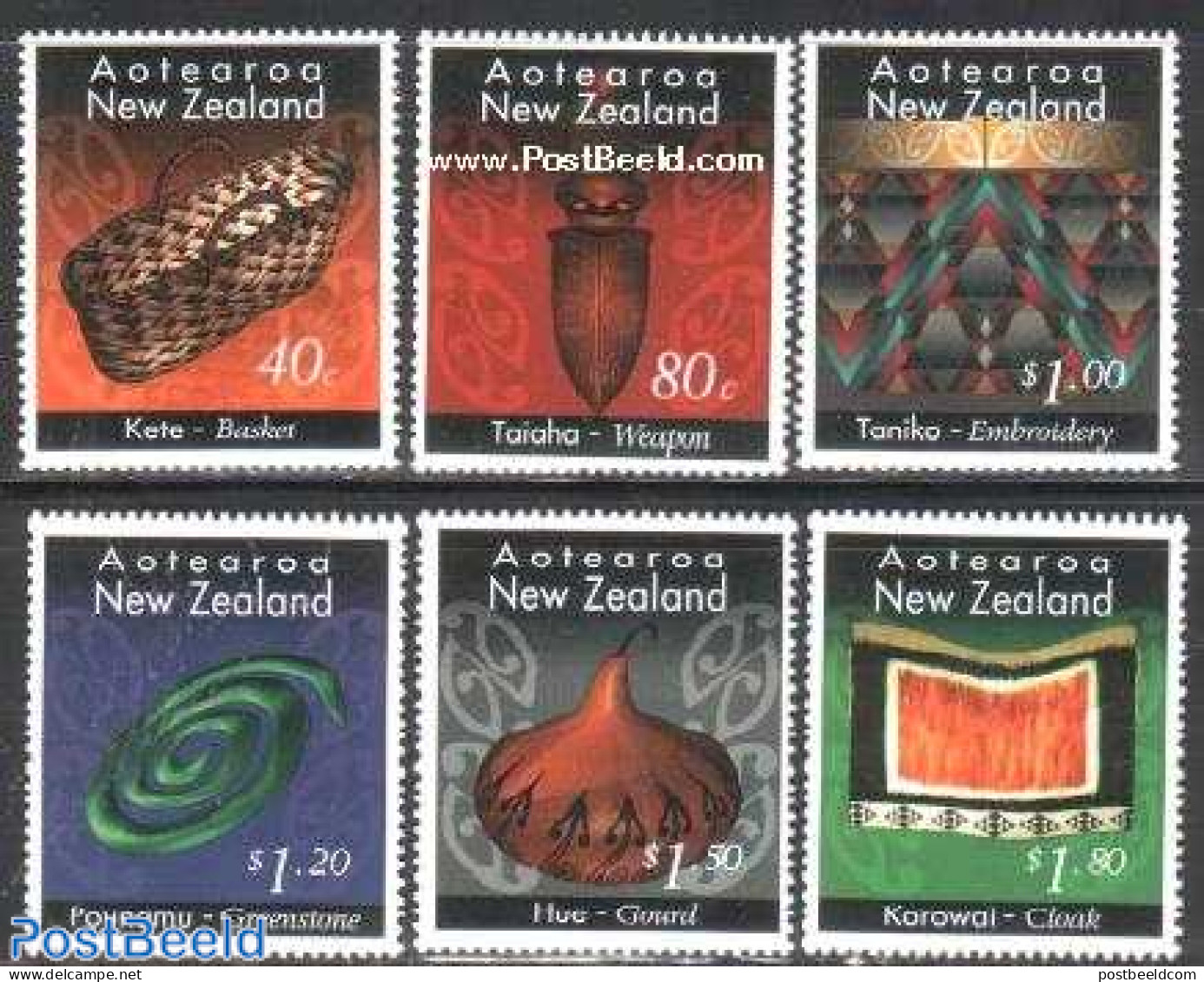 New Zealand 1996 Maori Crafts 6v, Mint NH, Art - Handicrafts - Ongebruikt