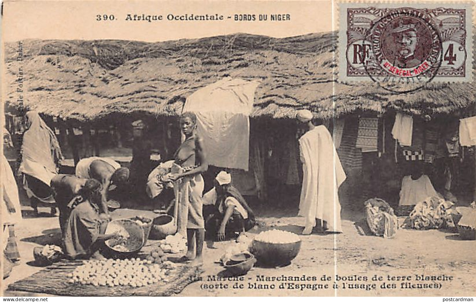 Mali - Bords Du Fleuve Niger - Marchandes De Boules De Terre Blanche - Ed. Fortier 390 - Mali