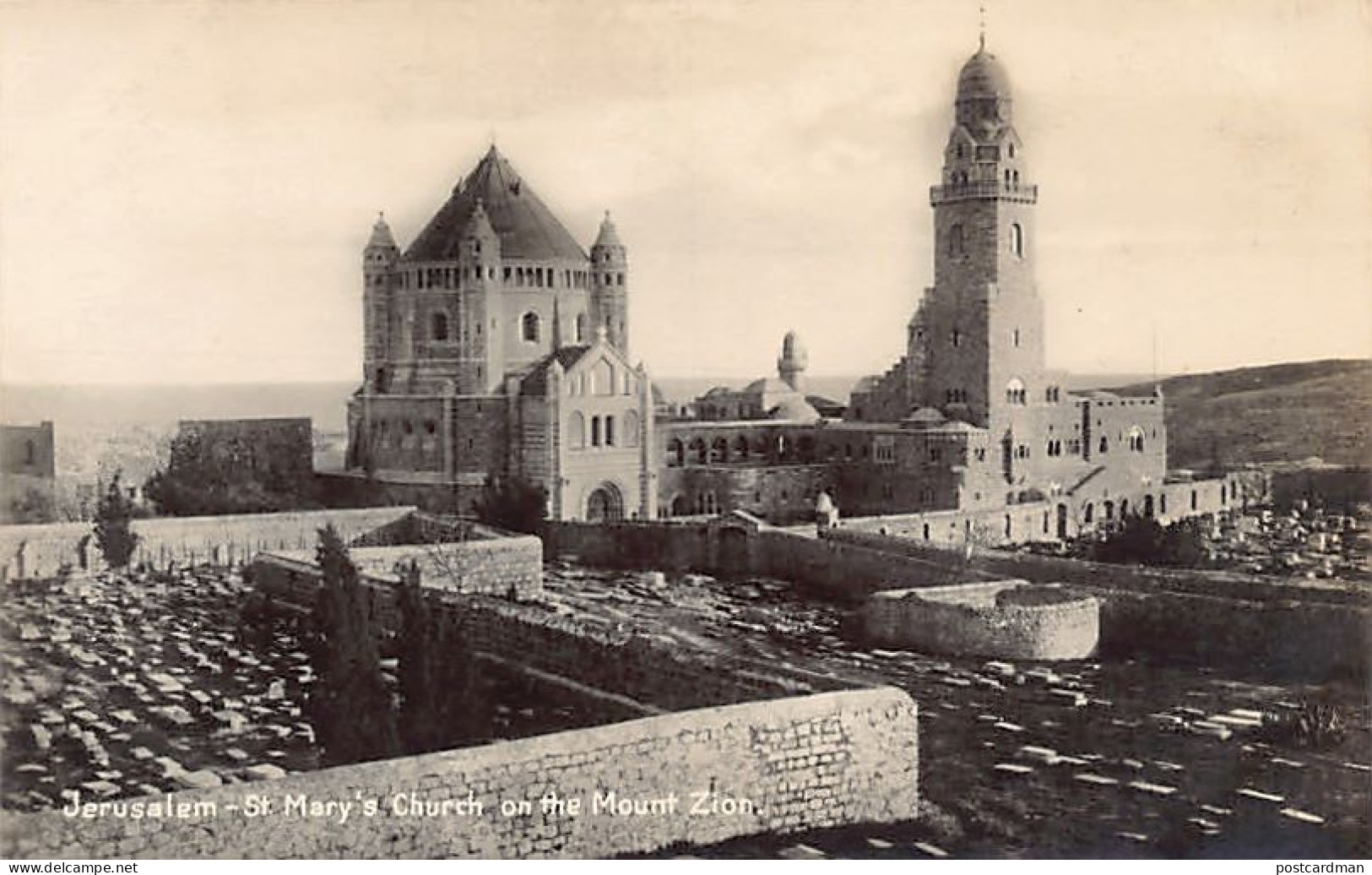 JERUSALEM - St. Mary's Church On The Mount Of Zion - Publ. ? Real Photo - Israel