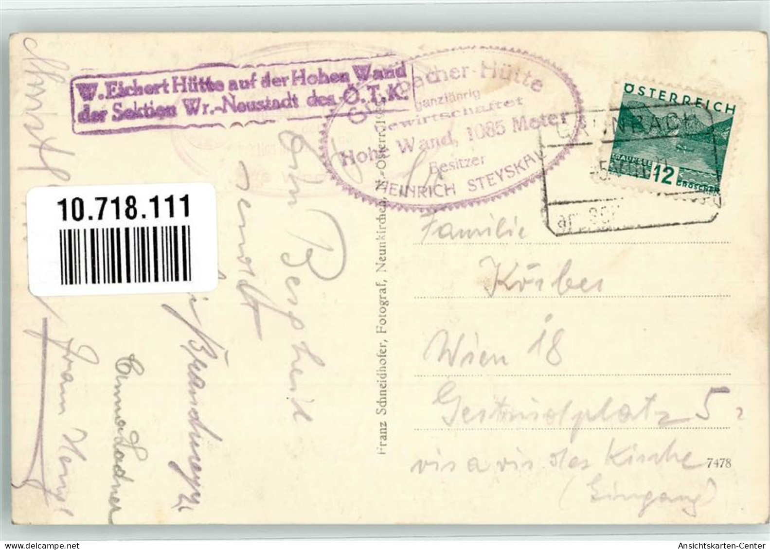 10718111 - Gruenbach Am Schneeberg - Autres & Non Classés