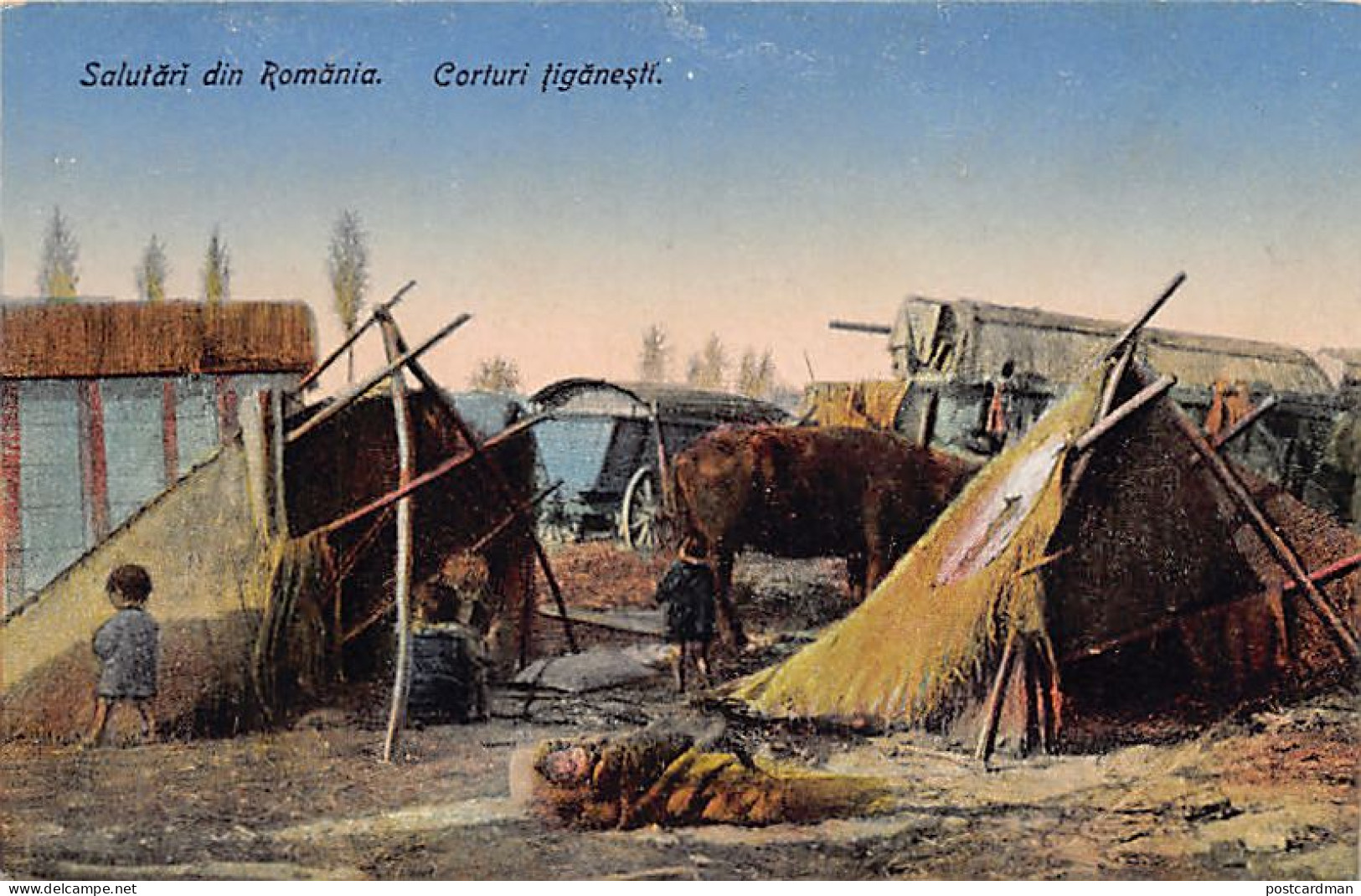 Romania - Corturi Tiganesti - Gypsy Tents - Ed. R. O. David & M. Saraga 66 - Roumanie