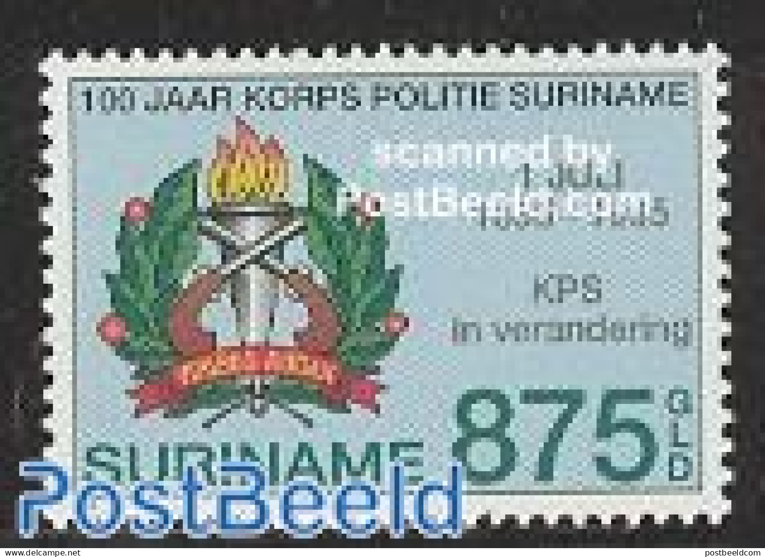 Suriname, Republic 1995 Police 1v, Mint NH, History - Various - Coat Of Arms - Police - Police - Gendarmerie