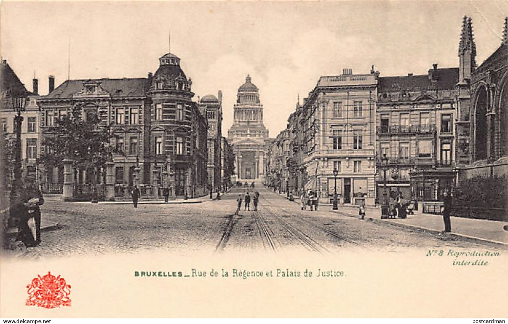 BRUXELLES - Rue De La Régence Et Palais De Justice - Bruxelles-ville