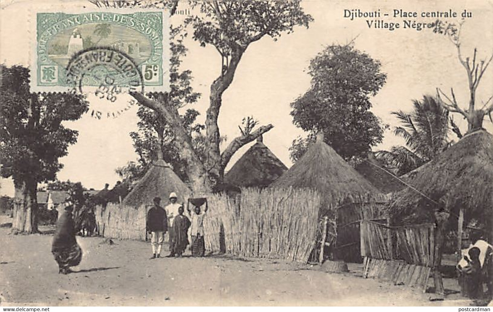Djibouti - Place Centrale Du Village Noir - Ed. H. Grimaud (sans Référence à L'éditeur)  - Djibouti