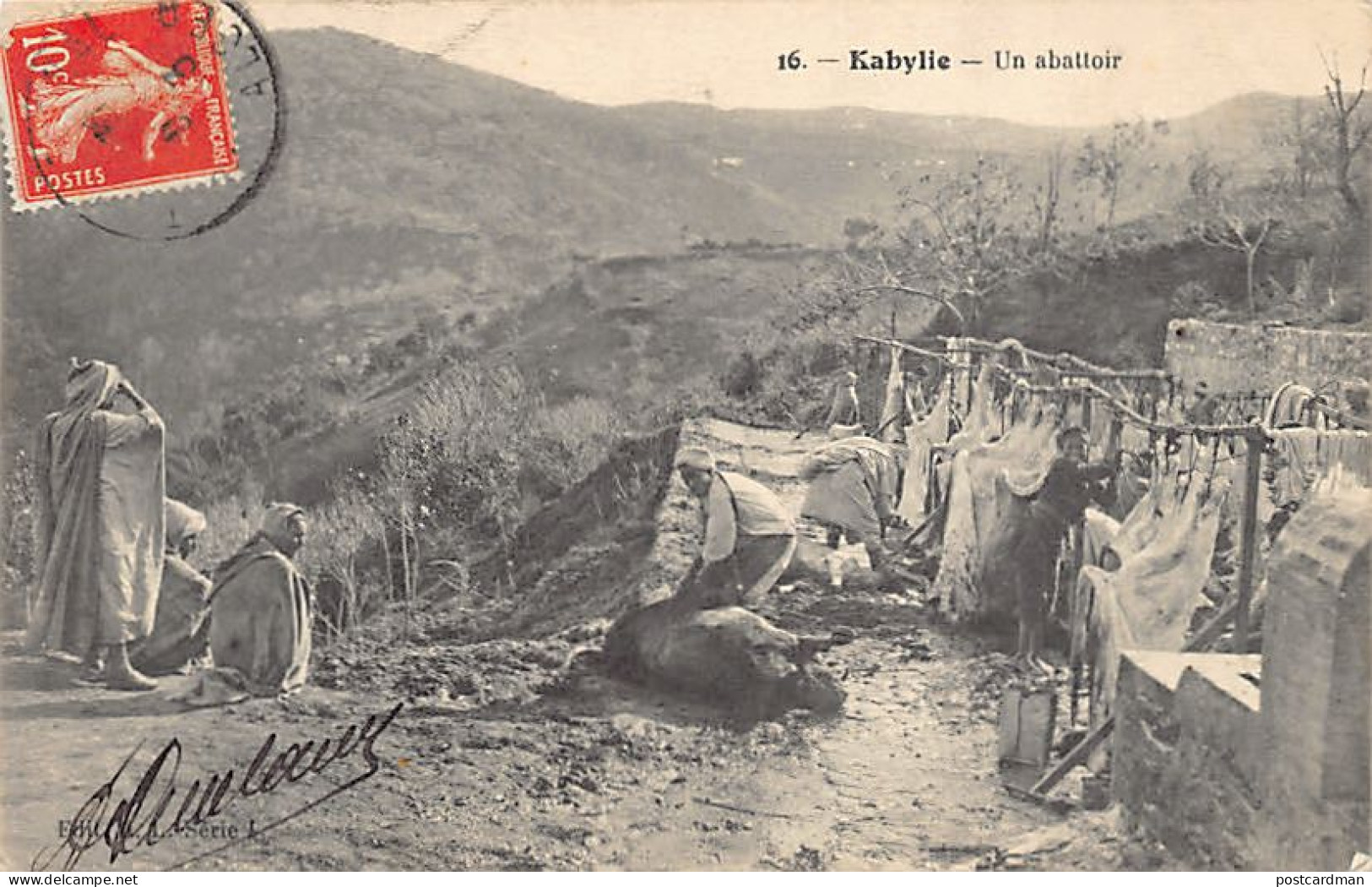 Algérie - Kabylie - Un Abattoir - Ed. G.L. Série I 16 - Berufe