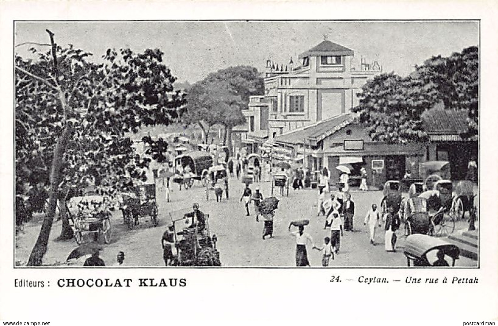 Sri Lanka - COLOMBO - Street In Pettah - Publ. Chocolat Klaus 24 - Sri Lanka (Ceylon)