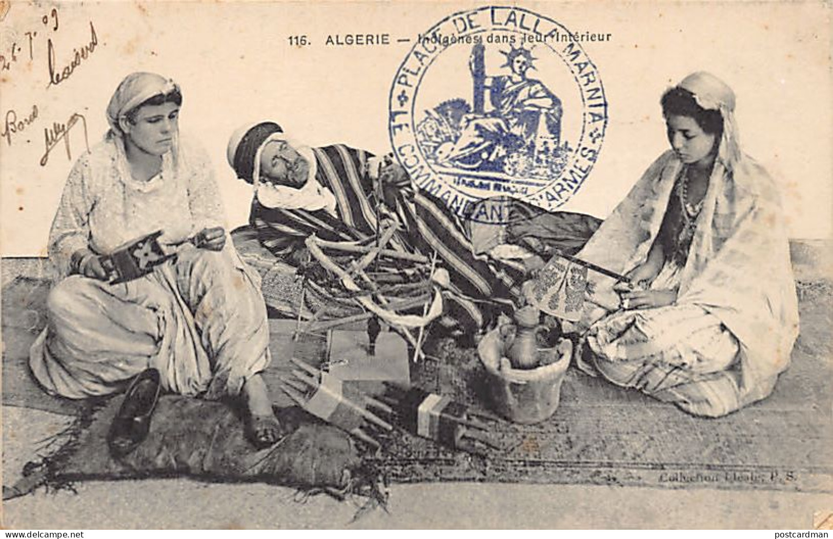 Algérie - Fileurs - Indigènes Dans Leur Intérieur - Ed. Collection Idéale P.S. 116 - Professions