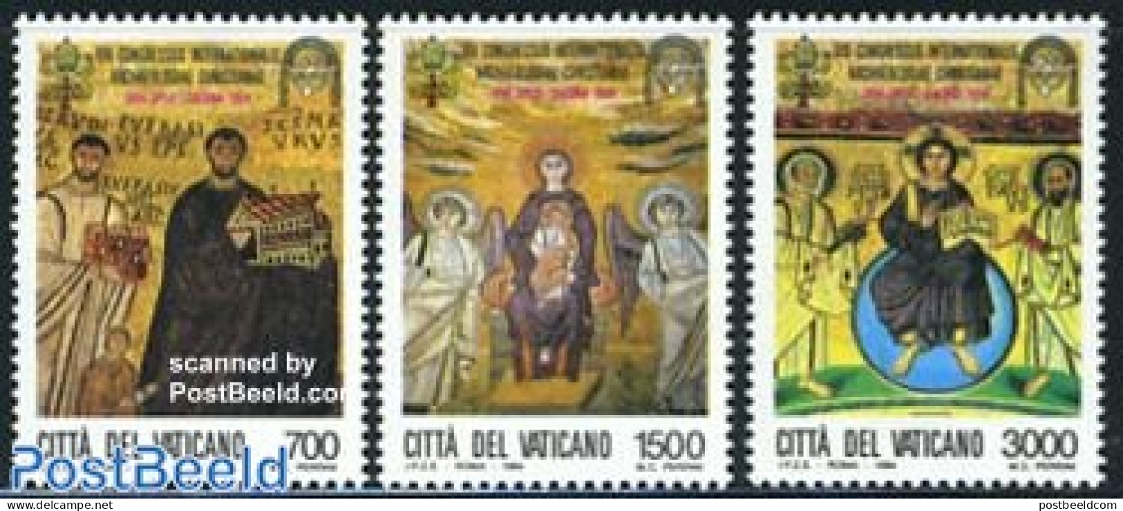 Vatican 1994 Archaeology Congress 3v, Mint NH, Religion - Religion - Neufs
