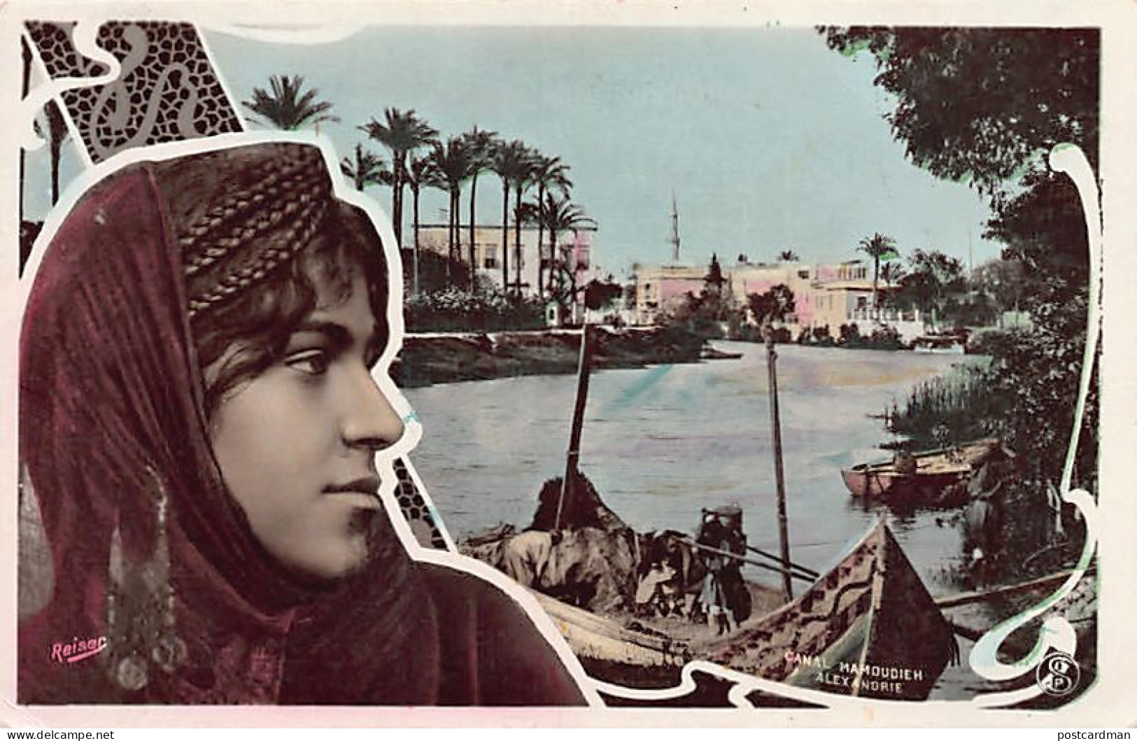 Egypt - ALEXANDRIA - Arab Girl And Mahmoudiyah Canal - Photo By REISER - Publ. S.I.P.  - Alexandria