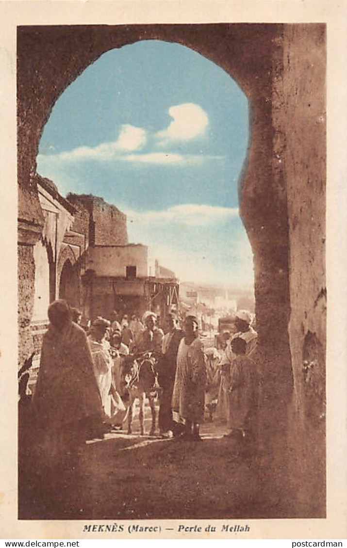 Judaica - Maroc - MEKNÈS - Porte Du Mellah, Quartier Juif - Ed. L.P.  - Judaisme