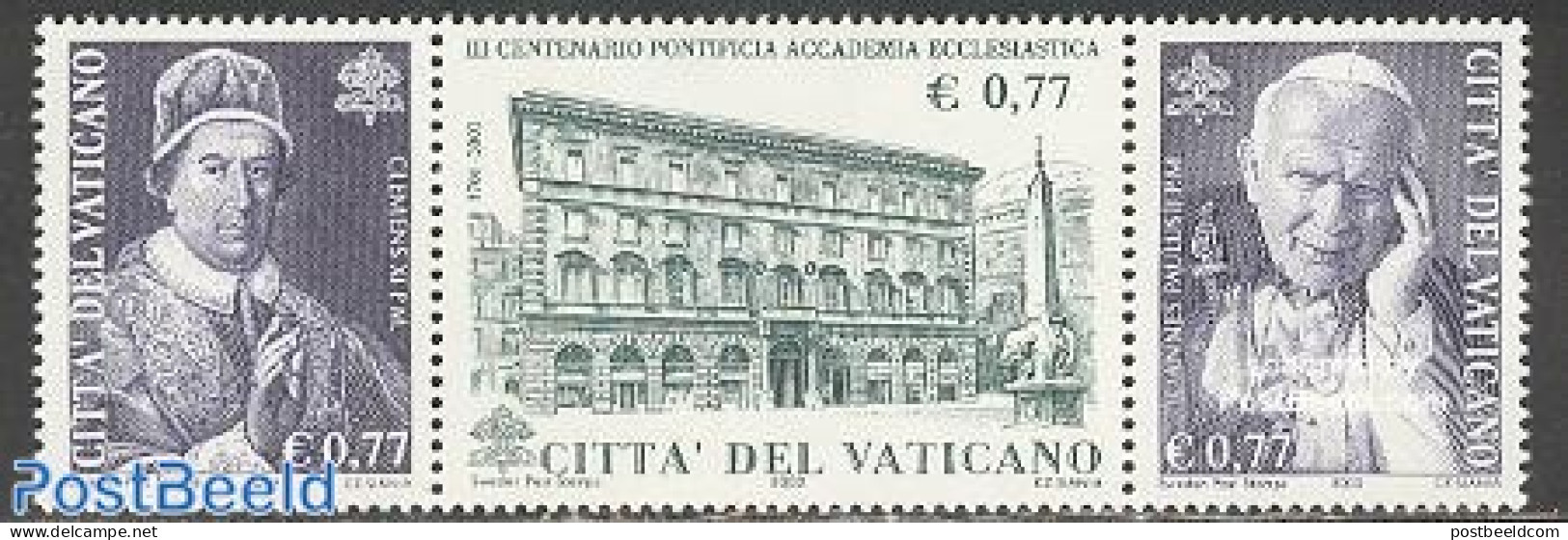 Vatican 2002 Ecclesiastical Academy 3v [::], Mint NH, Religion - Science - Religion - Education - Ungebraucht