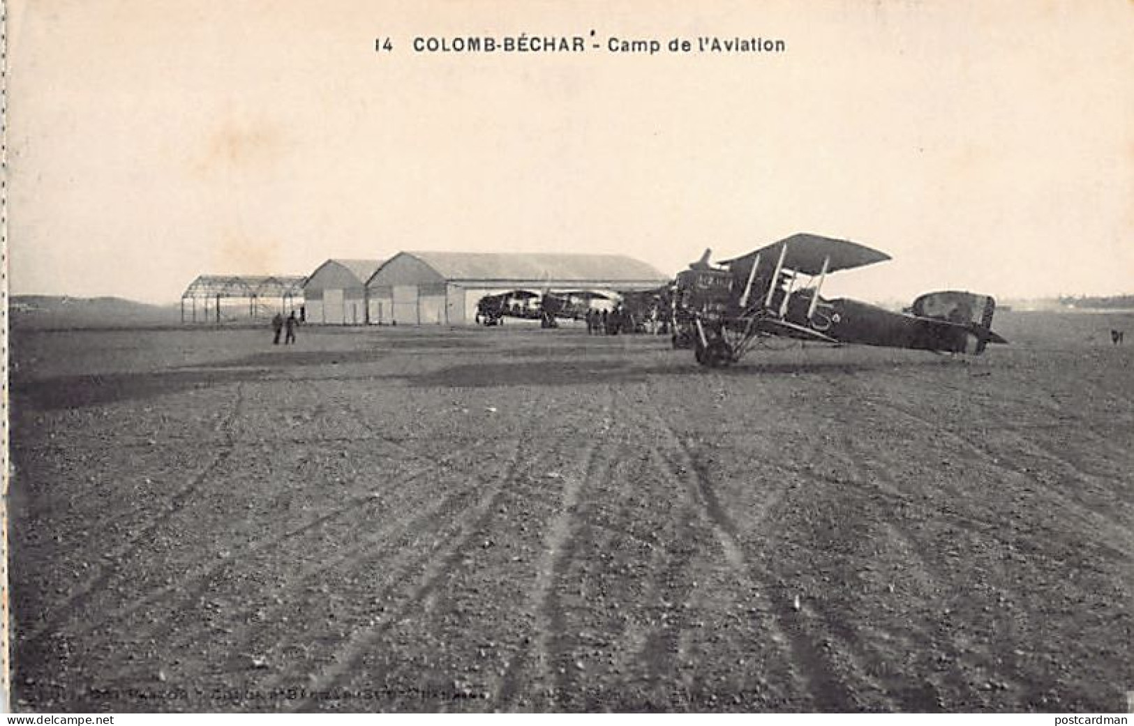 Algérie - COLOMB BÉCHAR - Avions Breguet 14 - Camp De L'Aviation - Ed. Ch. Pastor 14 - Bechar (Colomb Béchar)