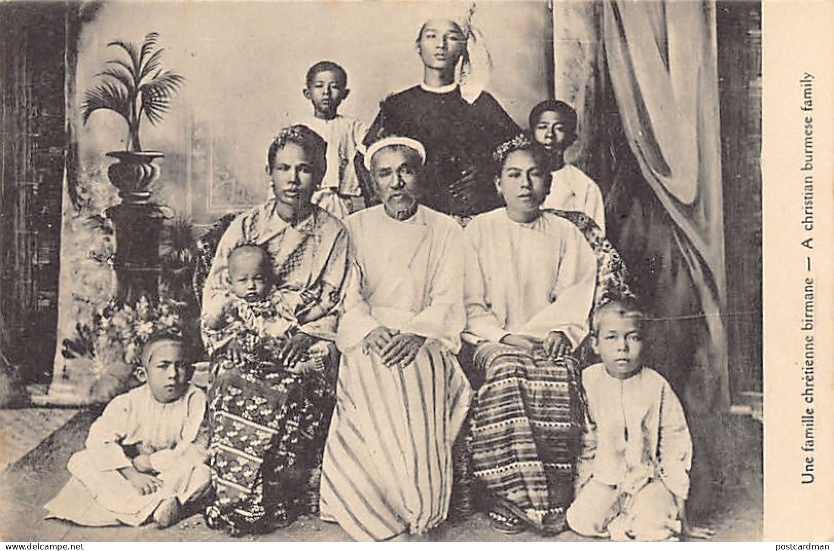 MYANMAR Burma - A Christian Burmese Family - Publ. Foreign Missions Of Paris, France - Myanmar (Birma)