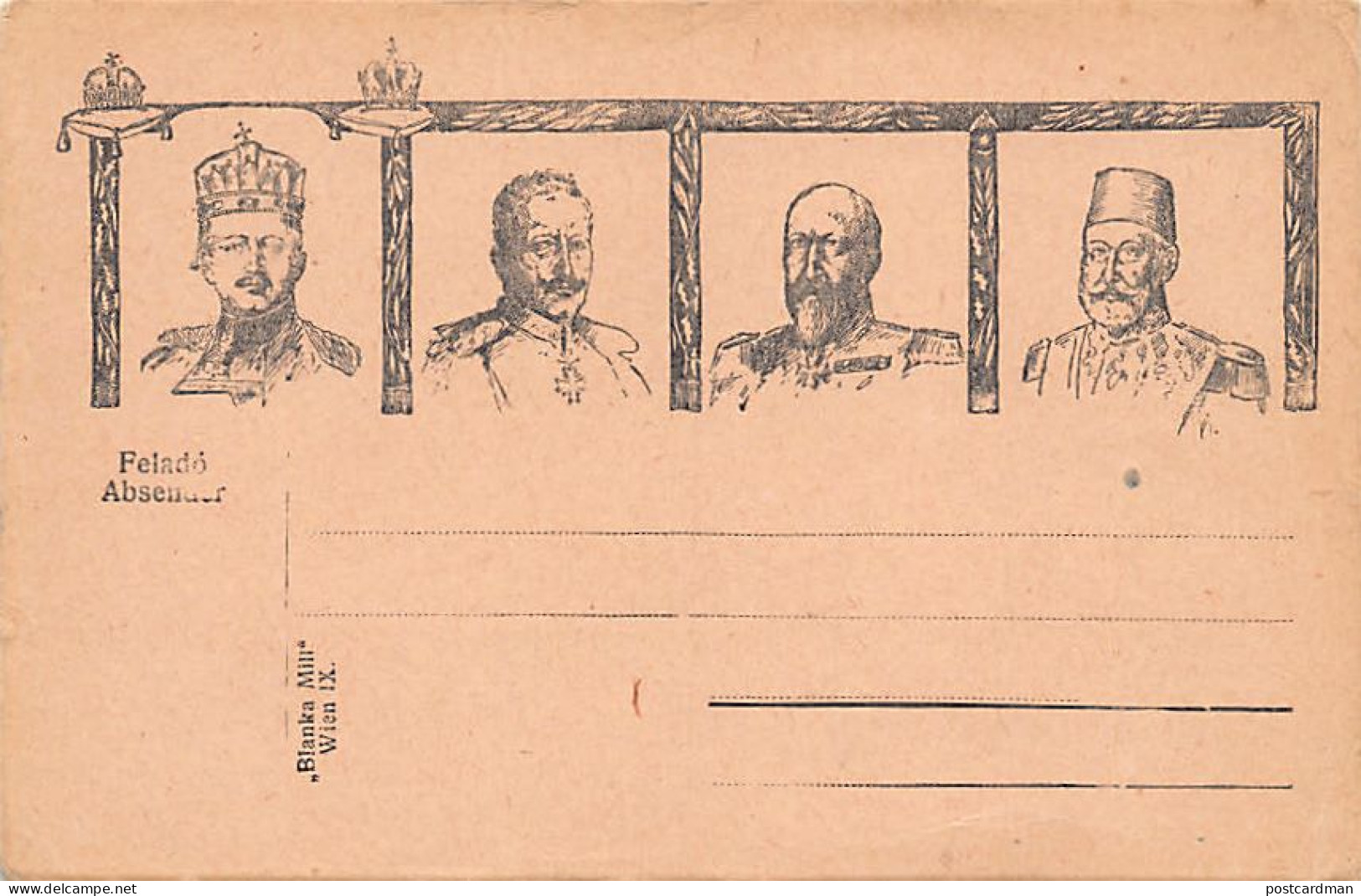 Turkey - Portraits Of The Central Powers Heads Of State - Sultan Mehmed V - Publ. Unknown  - Turquie