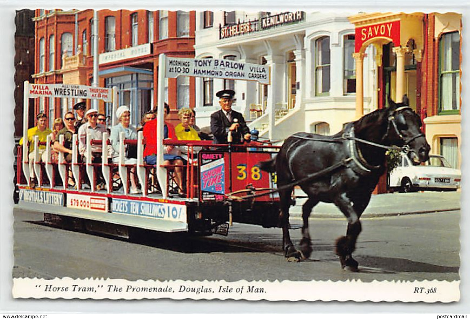 Isle Of Man - DOUGLAS - Horse Tram, The Promenade - Publ. Bamforth & Co. Ltd. 36 - Man (Eiland)