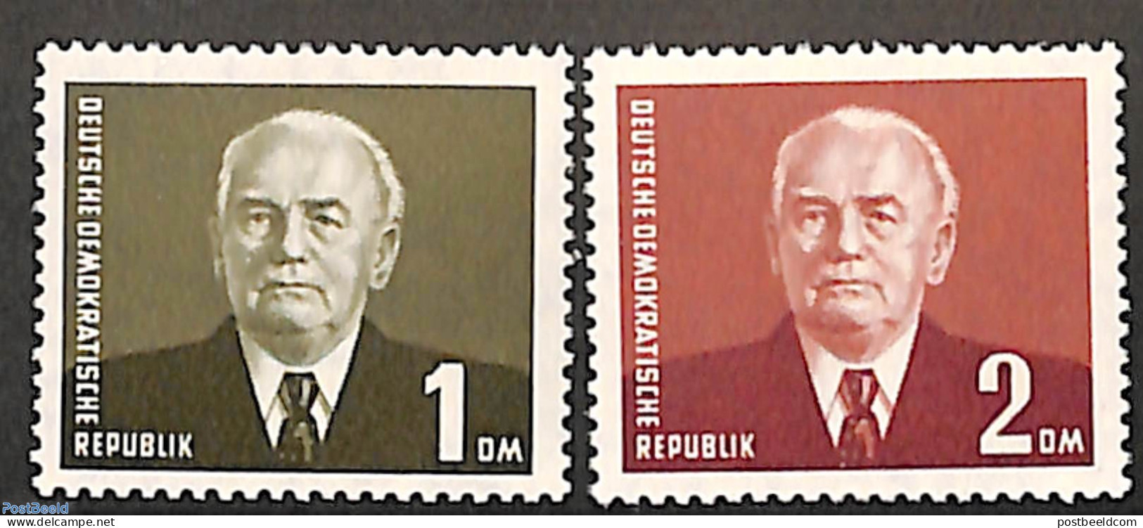 Germany, DDR 1953 Definitives 2v, Mint NH - Neufs