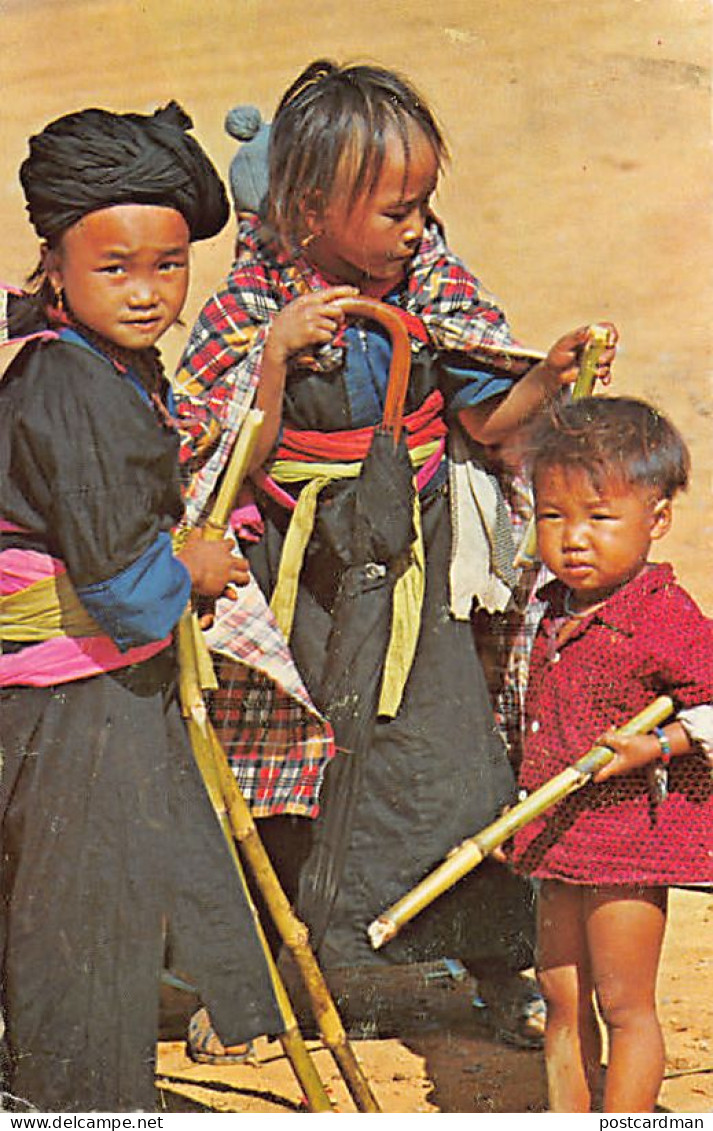 Laos - Enfants Méo Dans Le Village De Sam Thong, Au Nord - Ed. K 92566 - Laos
