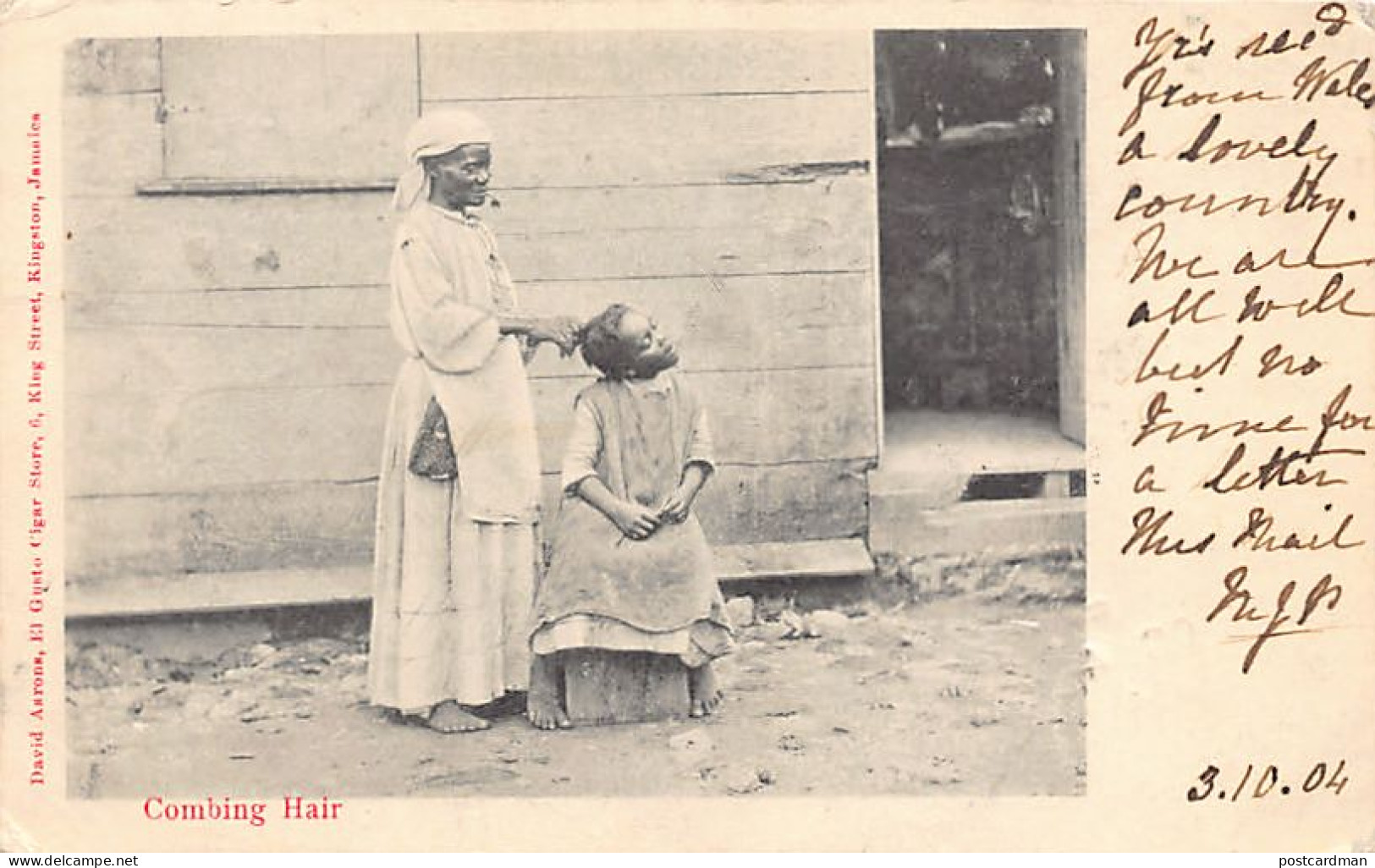Jamaica - Combing Hair - Publ. D. Aarons  - Jamaïque