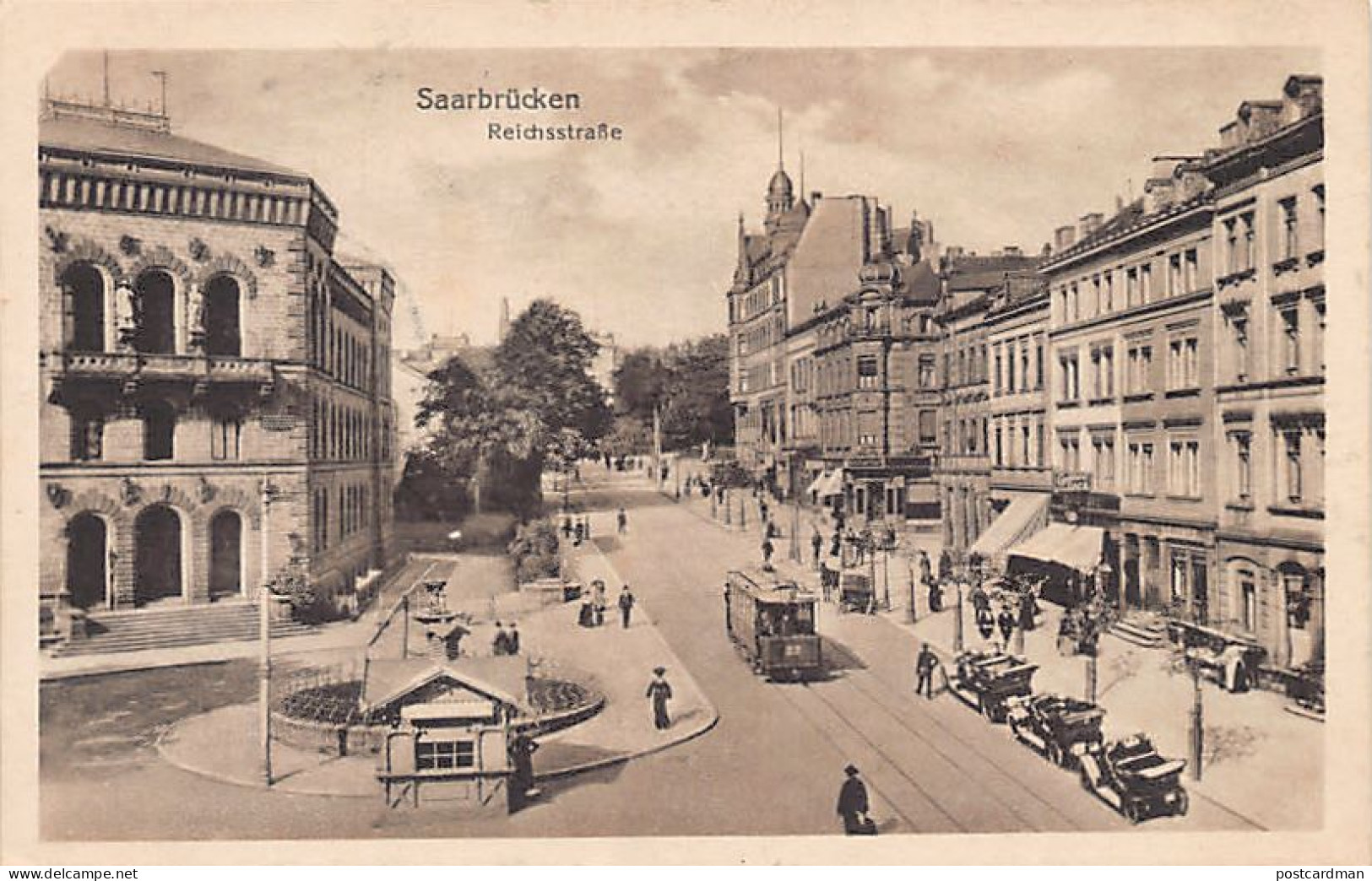 Saarbrücken (SL) Reichsstraße Tram - Saarbrücken