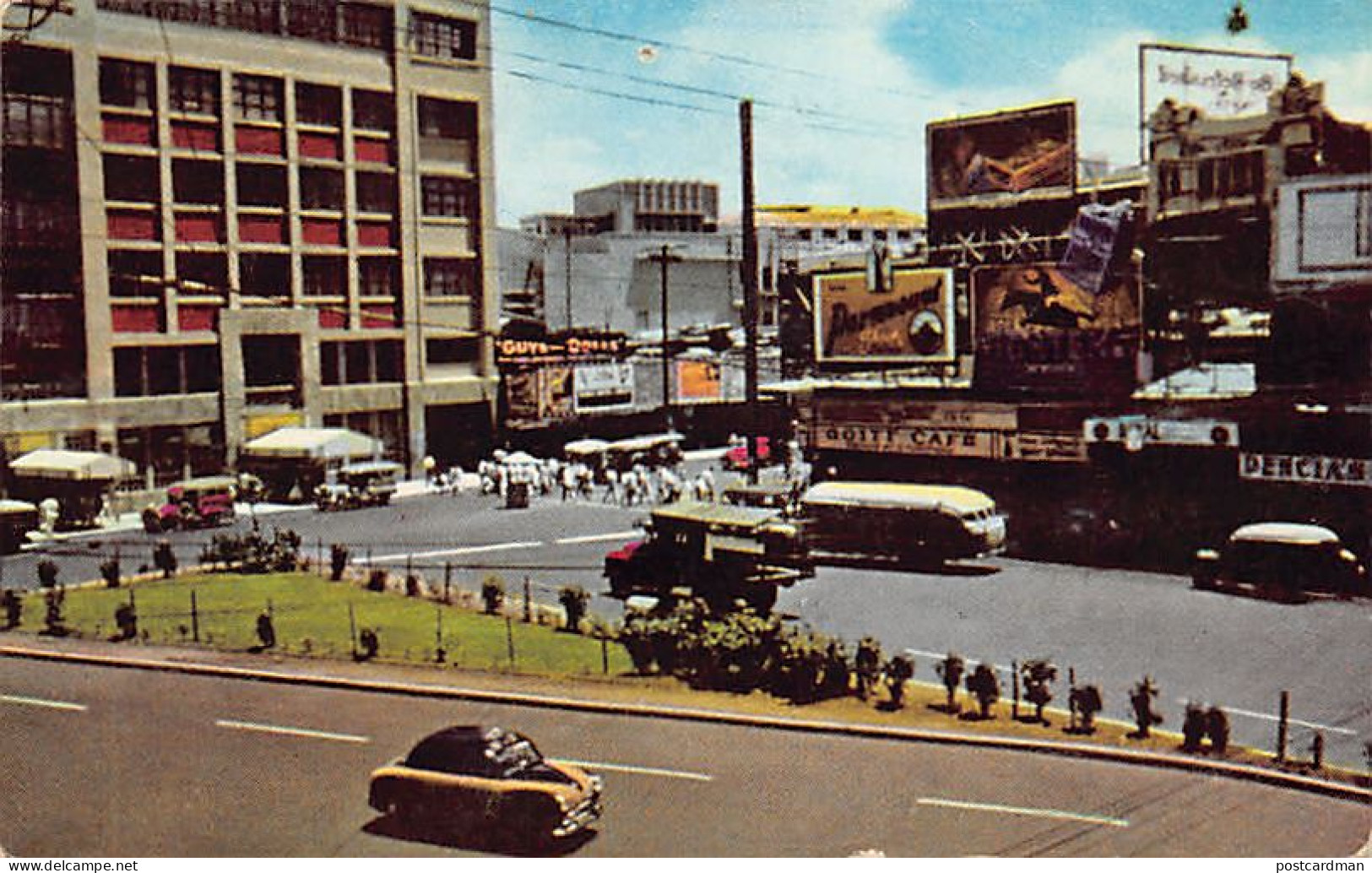 Philippines - MANILA - Plaza Goiti - ONE PIN HOLE See Scans For Condition - Publ. Goodwill Trading Co.  - Philippinen