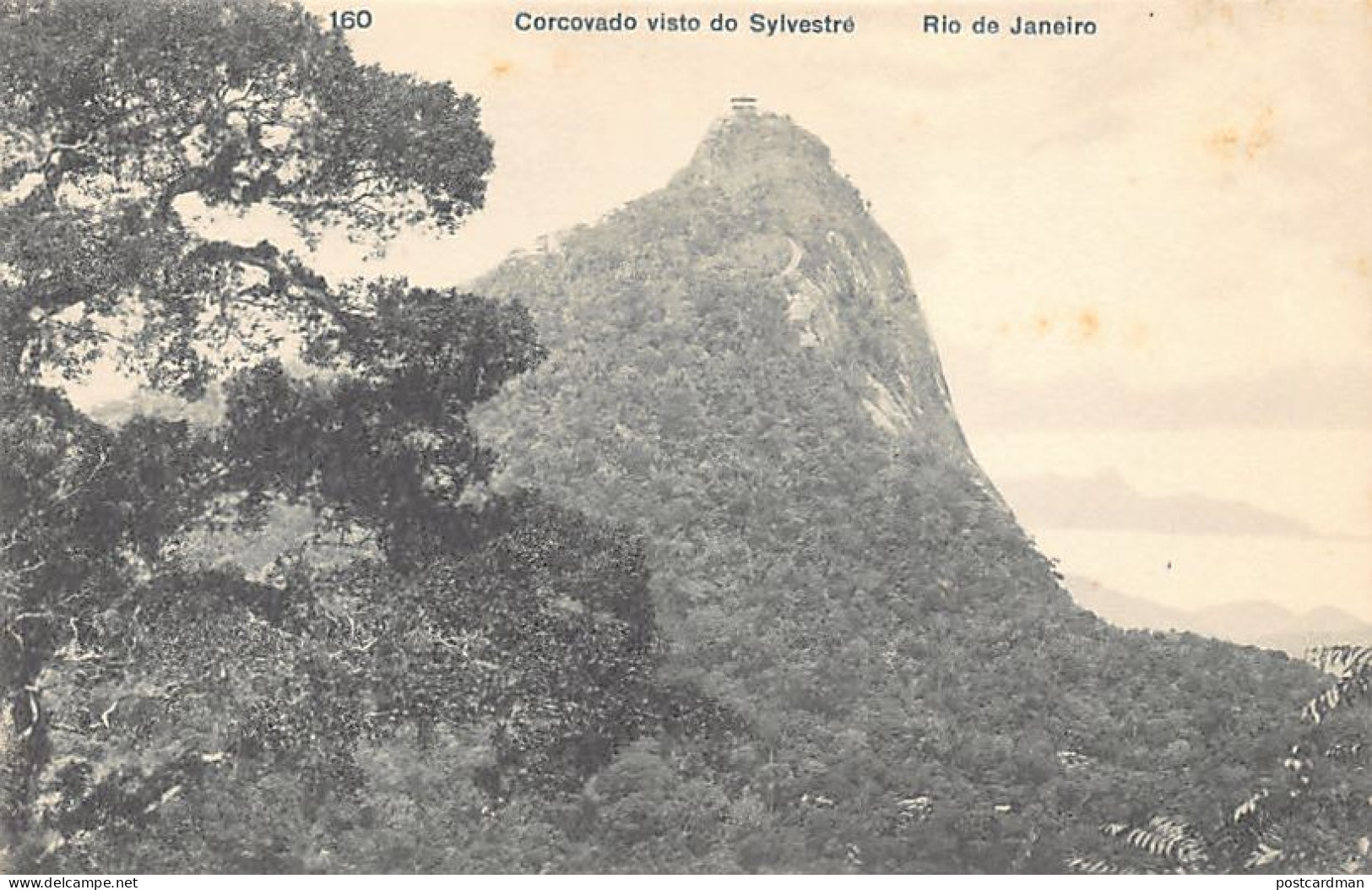 Brasil - RIO DE JANEIRO - Corcovado Visto Do Sylvestre - Ed. A. Ribeiro 160 - Autres & Non Classés