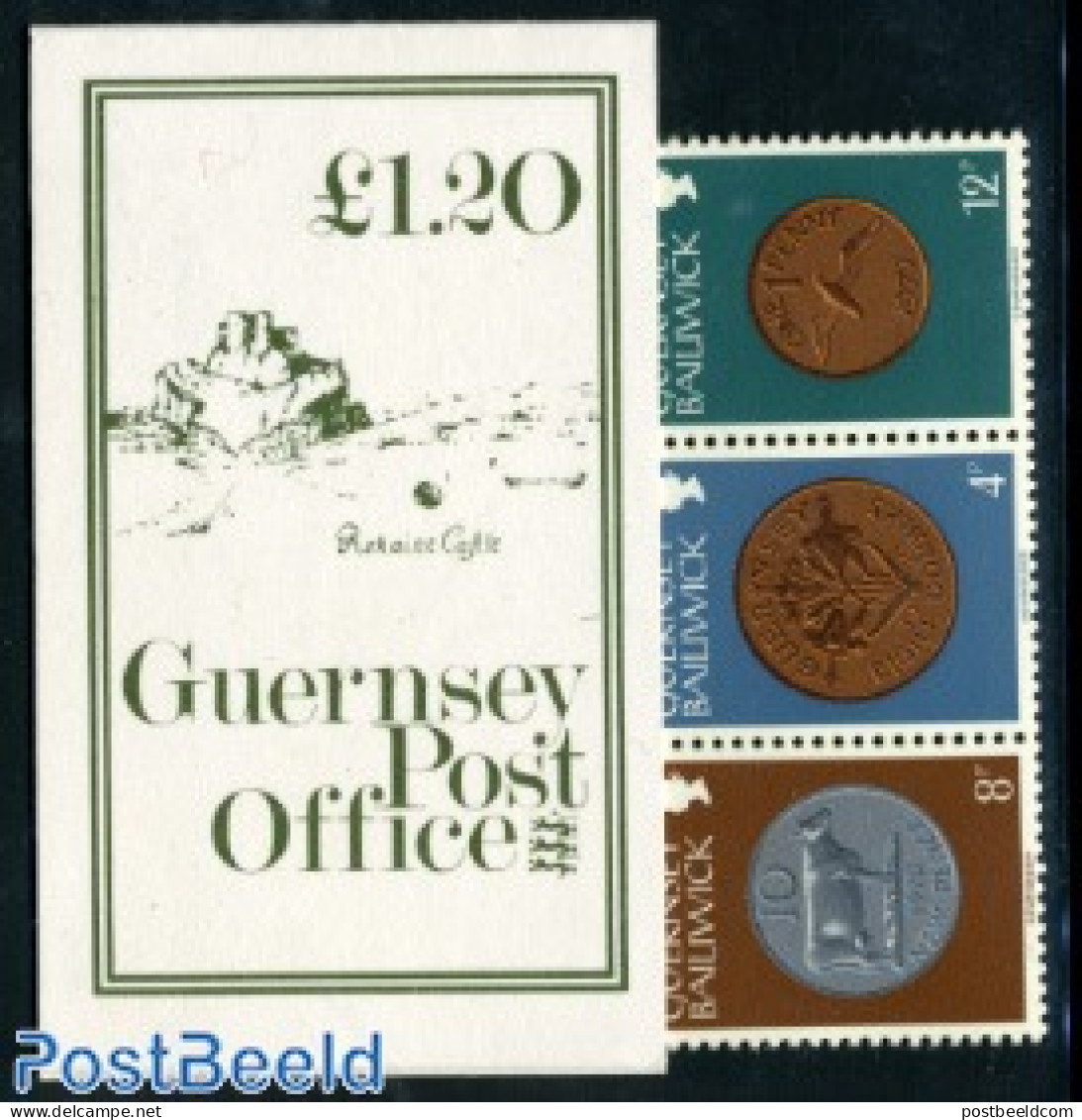Guernsey 1981 Coins Booklet (1.20), Mint NH, Various - Stamp Booklets - Money On Stamps - Non Classés