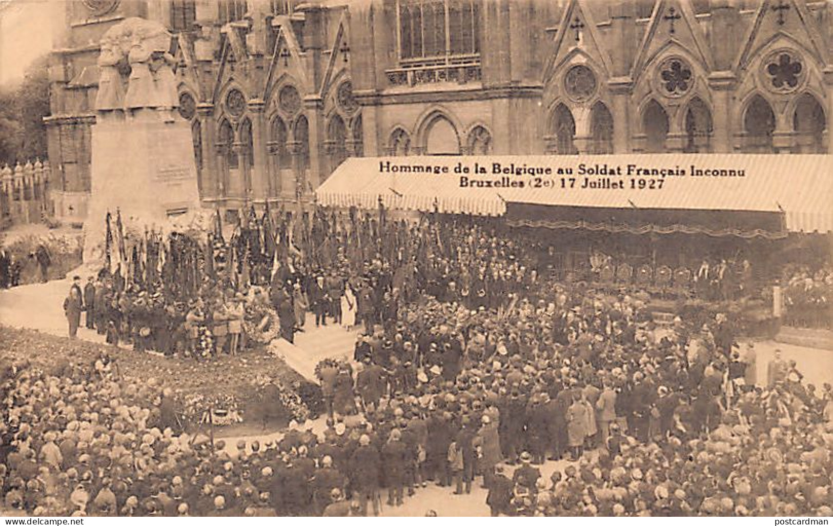 BRUXELLES - Hommage De La Belgique Au Soldat Français Inconnu, Le 17 Juillet 1927 - Ed. Desaix  - Andere & Zonder Classificatie