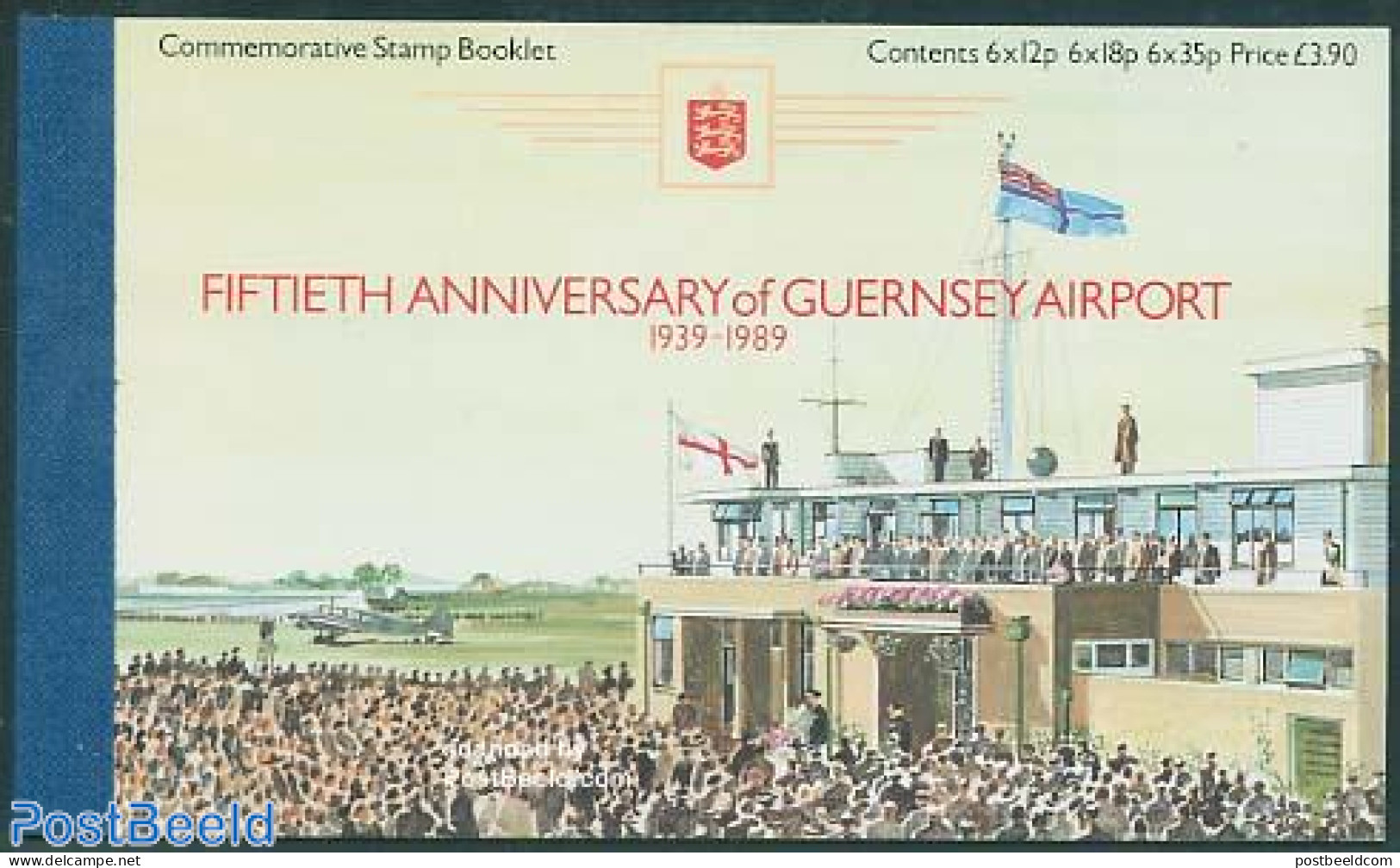 Guernsey 1989 Airport Booklet, Mint NH, Transport - Stamp Booklets - Aircraft & Aviation - Unclassified