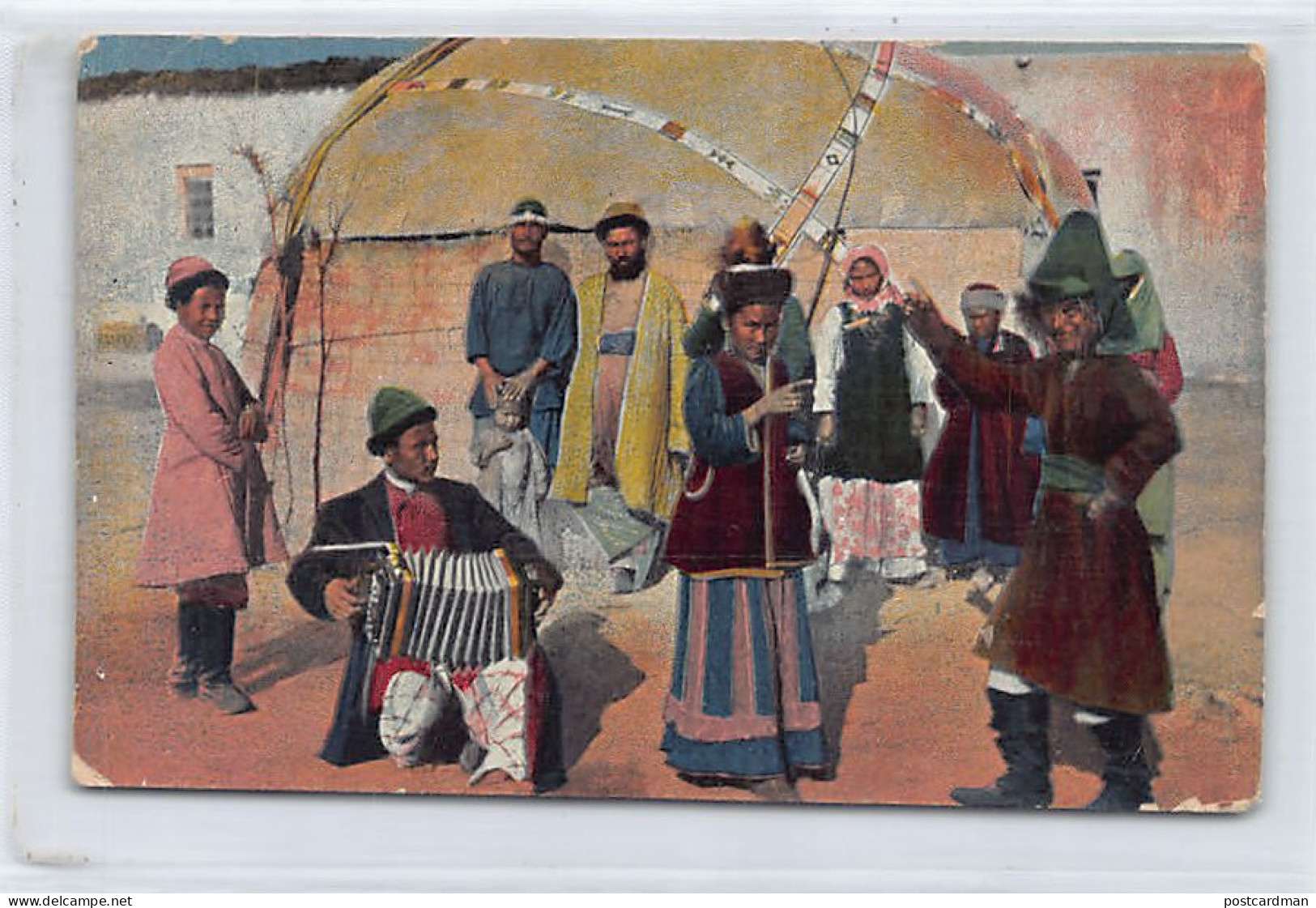 Kazakhstan - Types Of Central Asia - Accordion Player - Kasachstan