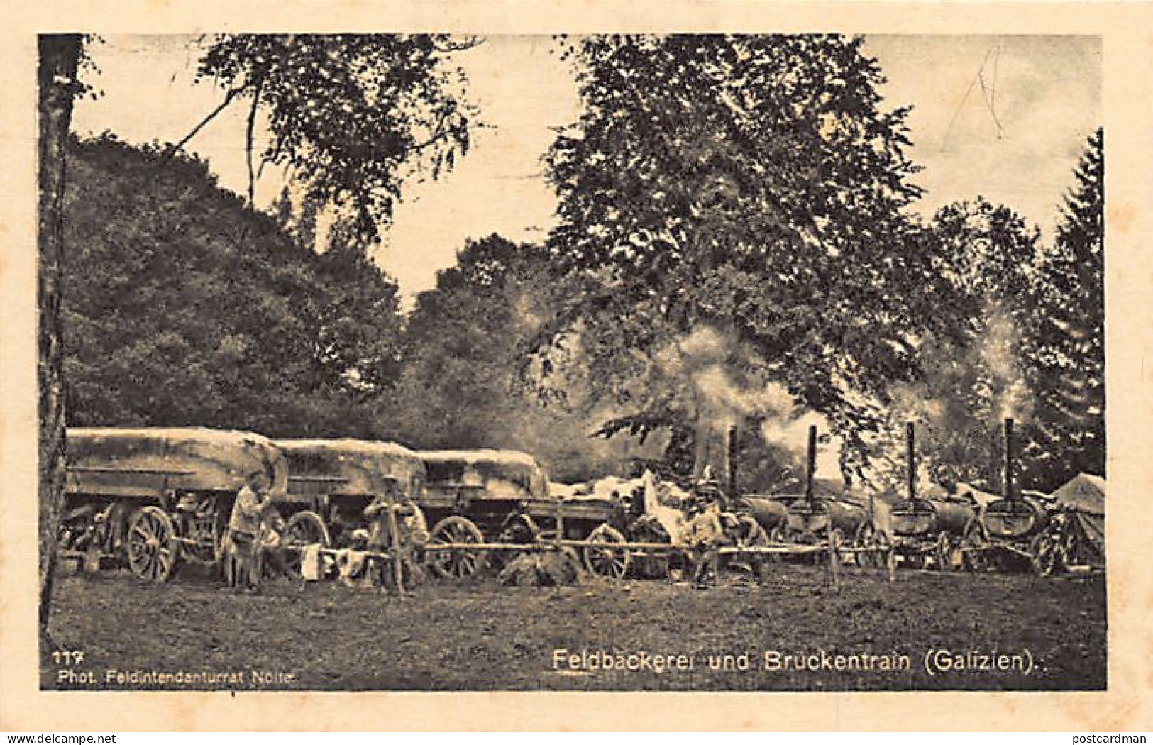 Ukraine - GALICIA World War One - German Field Bakery And Bridge Train - Ukraine