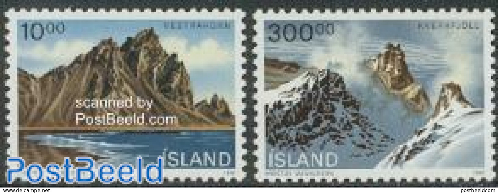 Iceland 1991 Landscapes 2v, Mint NH - Unused Stamps