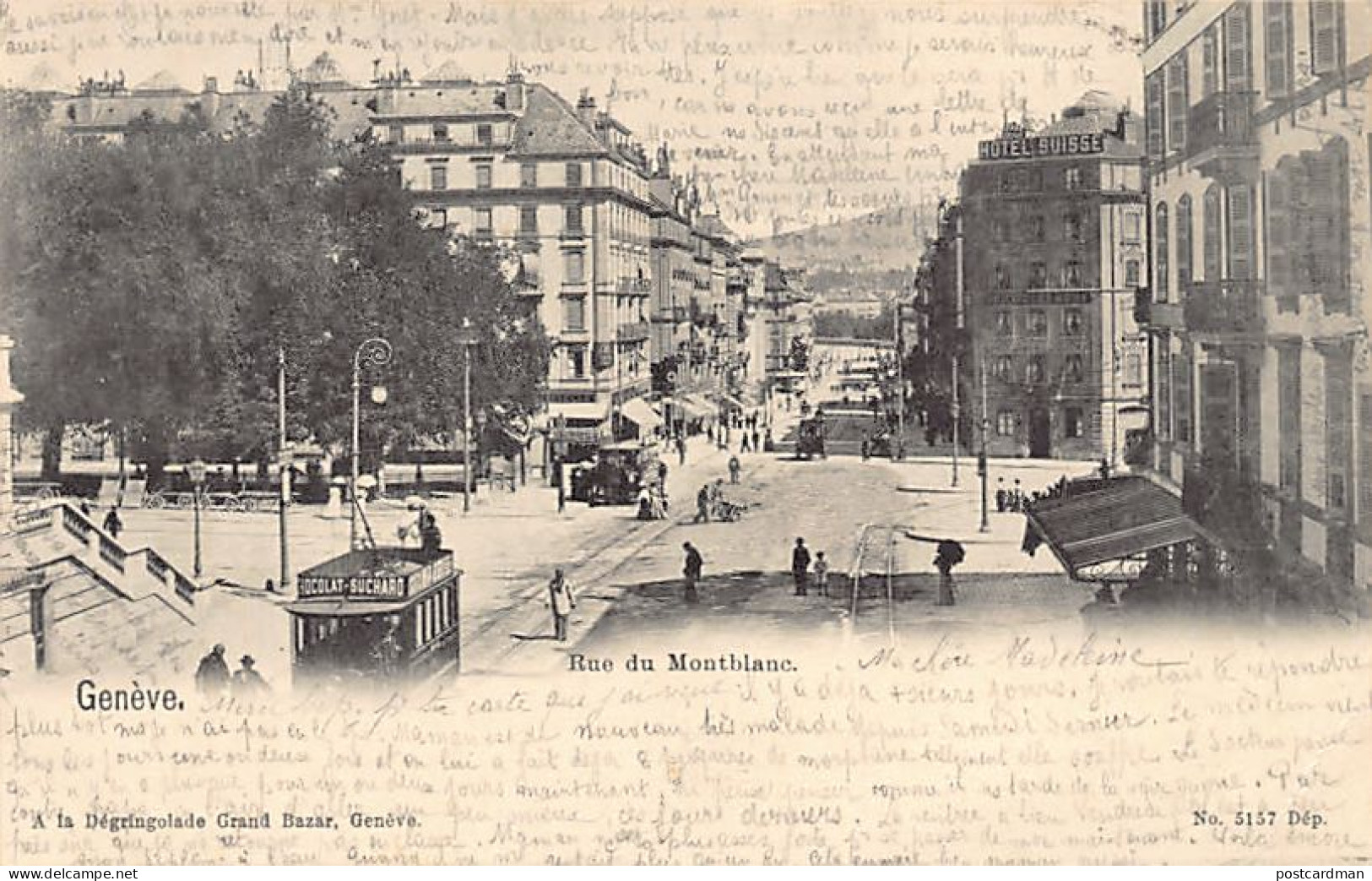 GENÈVE - Rue Du Mont-Blanc - Ed. A La Dégringolade 5157 - Genève