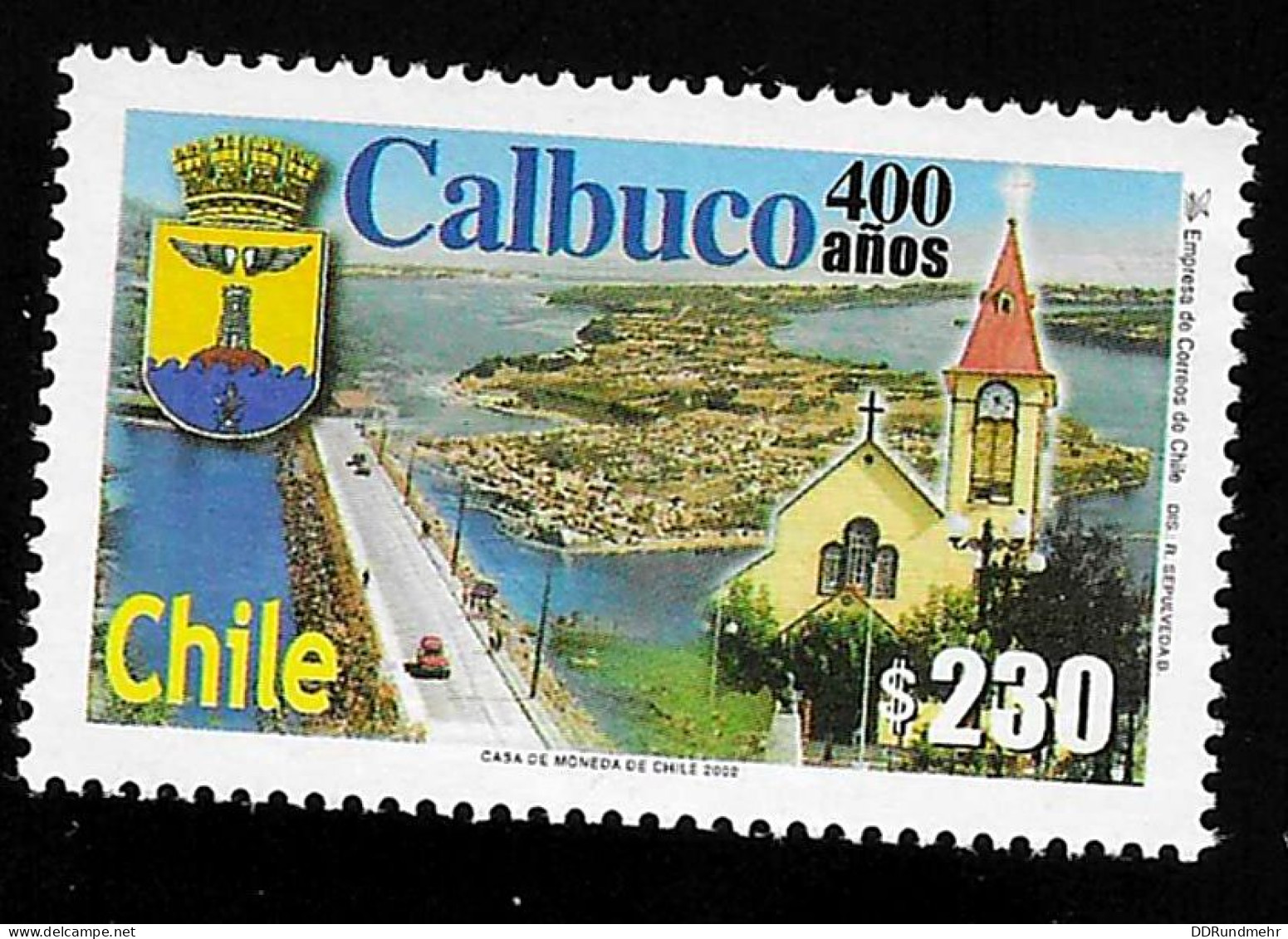 2002 Calbuco  Michel CL 2066 Stamp Number CL 1391 Yvert Et Tellier CL 1633 Stanley Gibbons CL 2043 Xx MNH - Chili