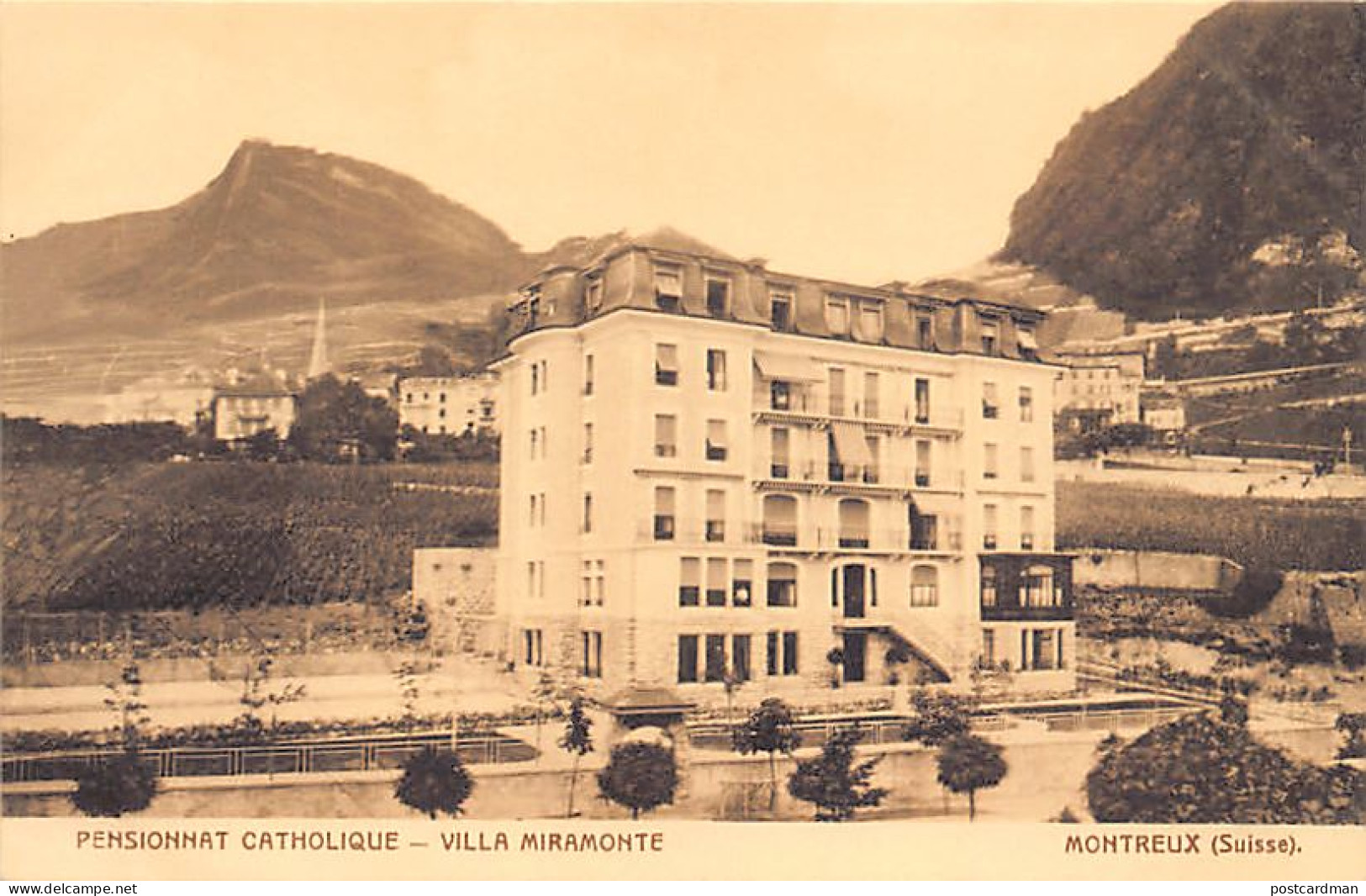 MONTREUX (VD) Pensionnat Catholique - Villa Miramonte - Ed. E. & B.  - Montreux