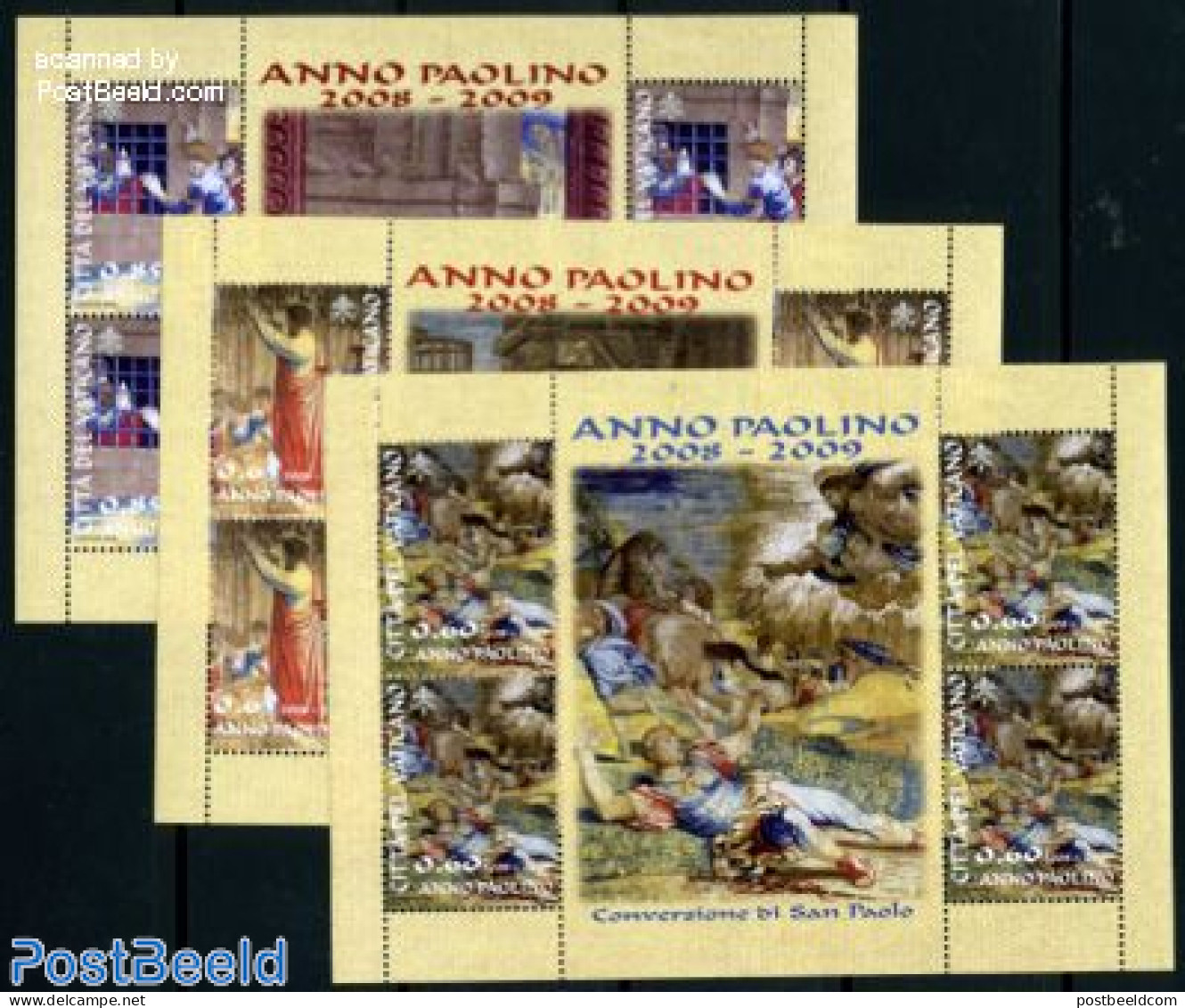 Vatican 2008 St. Paul Year 3 M/s, Mint NH, Religion - Religion - Nuevos