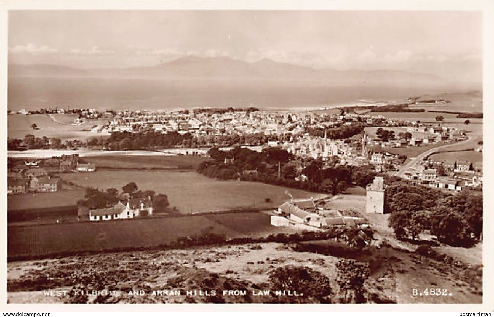 Scotland Ayrshire - WEST KILBRIDE  And Arran Hills From Law Hill - Ayrshire