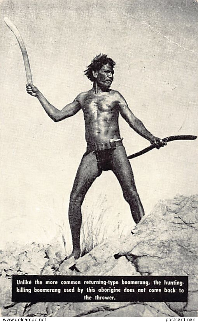 Australia - Aborigine With The Hunting-killing Boomerang- Publ. Temperley Industries 1007 - Aborigènes