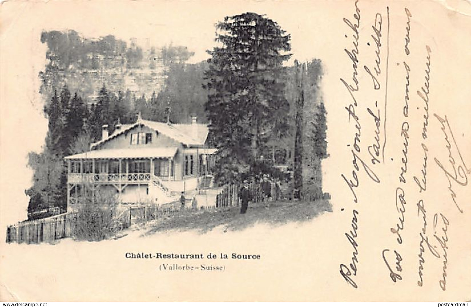 Suisse - VALLORBE (VD) Chalet Restaurant De La Source - Ed. Inconnu - Vallorbe