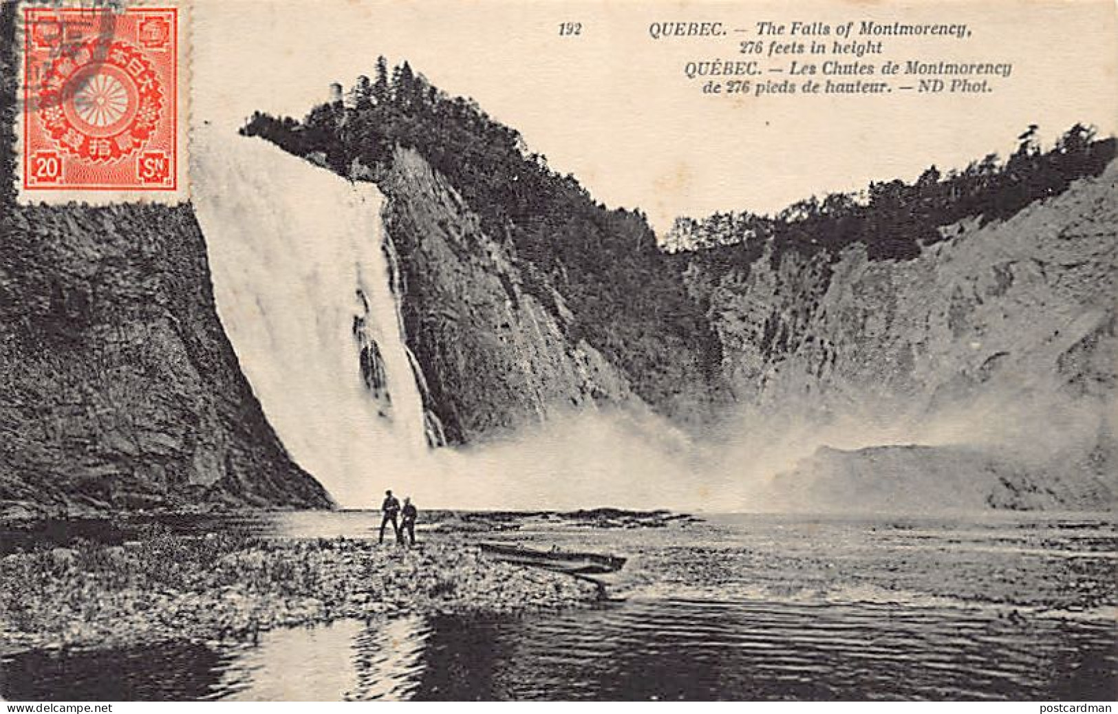 QUÉBEC - Les Chutes De Montmorency De 276 Pieds De Hauteur - Ed. Neurdein ND Phot. 192 - Chutes Montmorency