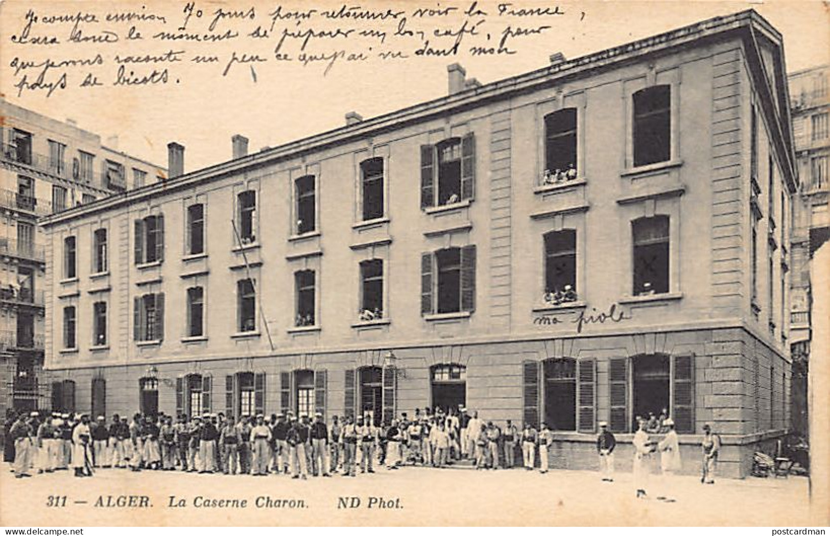 Algérie - ALGER - La Caserne Charon - Ed. Neurdein ND. Phot. 311 - Alger