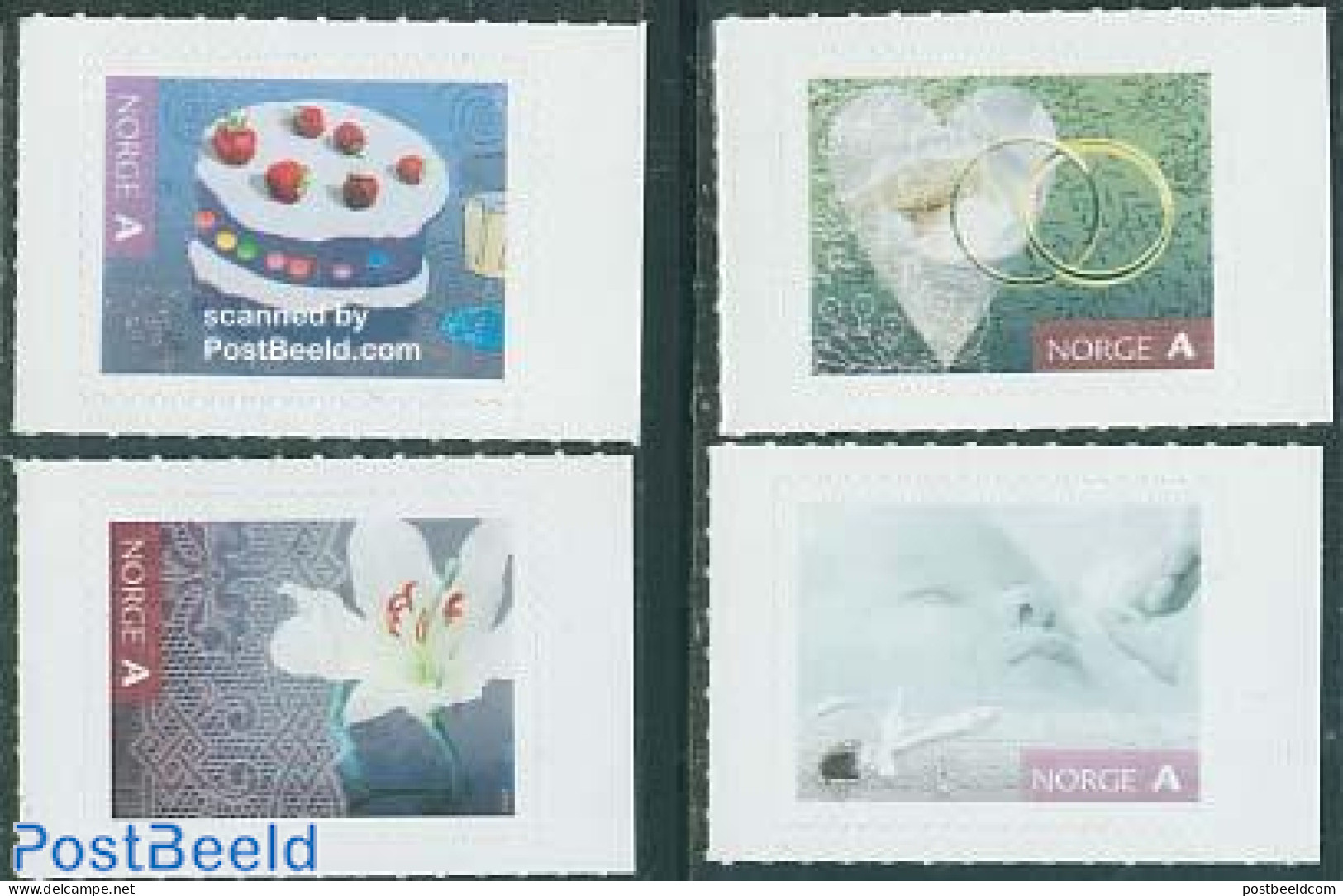 Norway 2006 Special Event Stamps 4v S-a, Mint NH, Nature - Various - Flowers & Plants - Greetings & Wishing Stamps - Neufs
