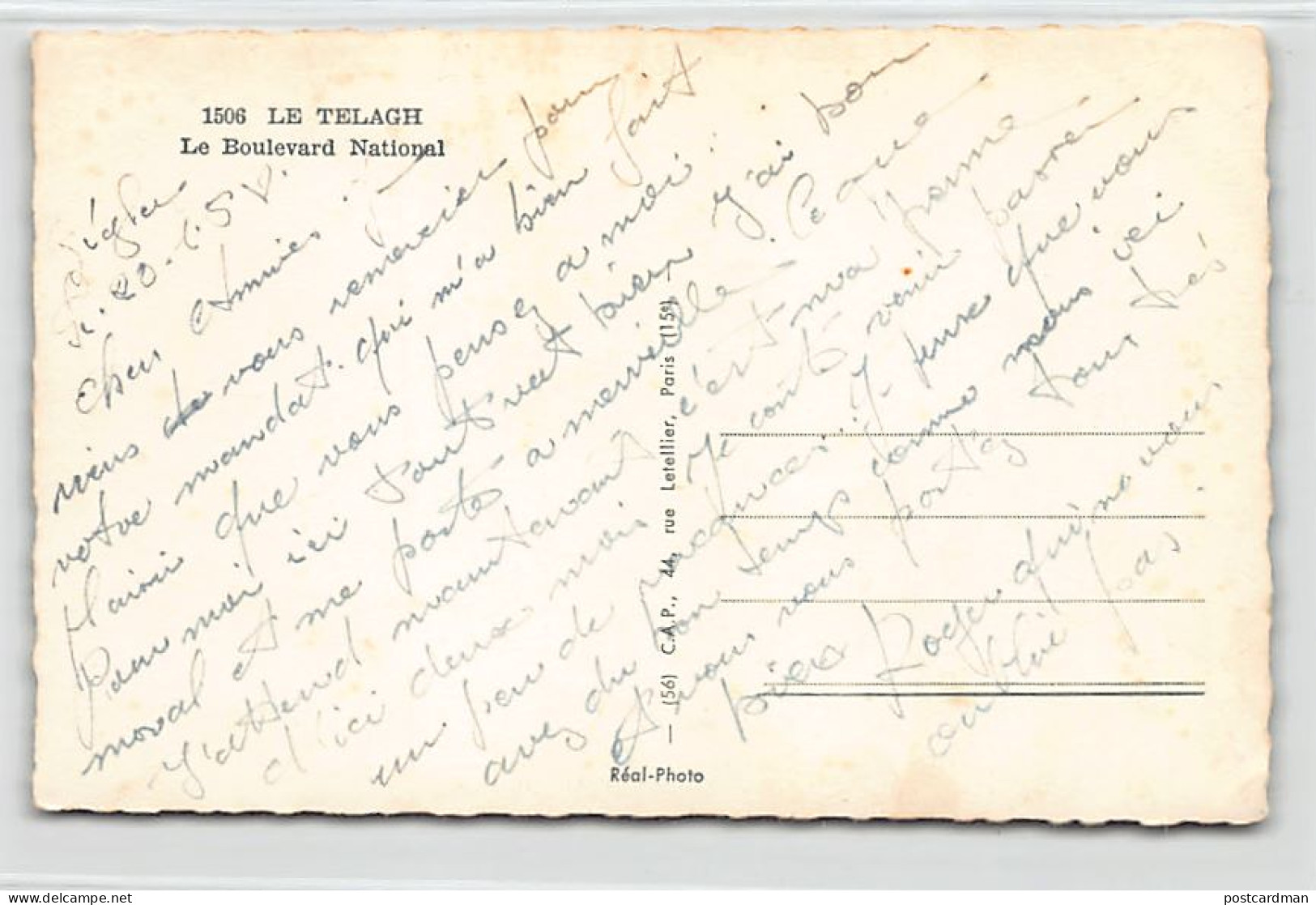 Algérie - LE TELEAGH - Le Boulevard National - Ed. CAP 1506 - Autres & Non Classés